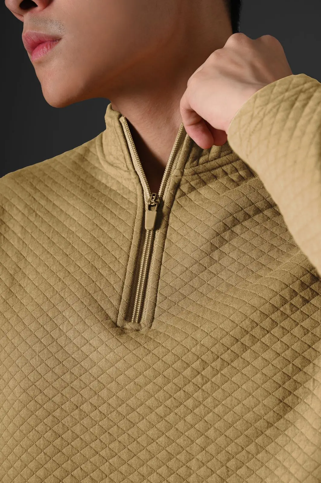 Comfy Half Zip Pullover Kelp