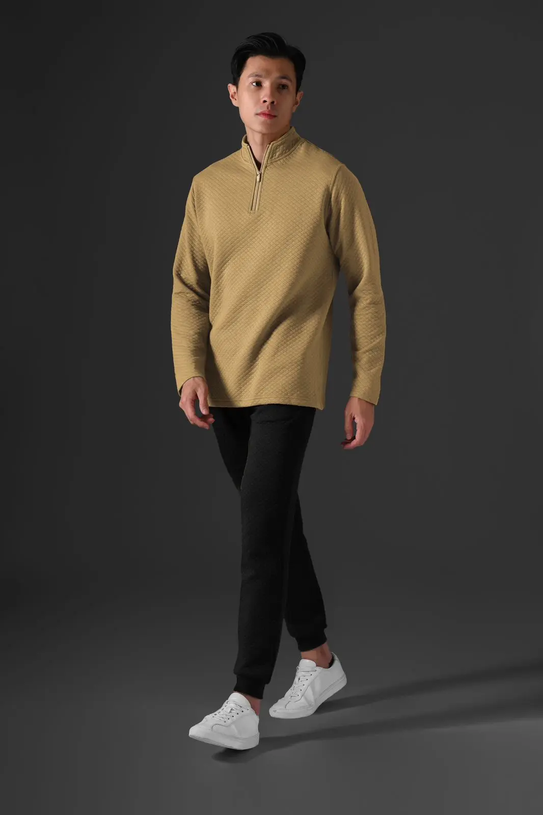 Comfy Half Zip Pullover Kelp