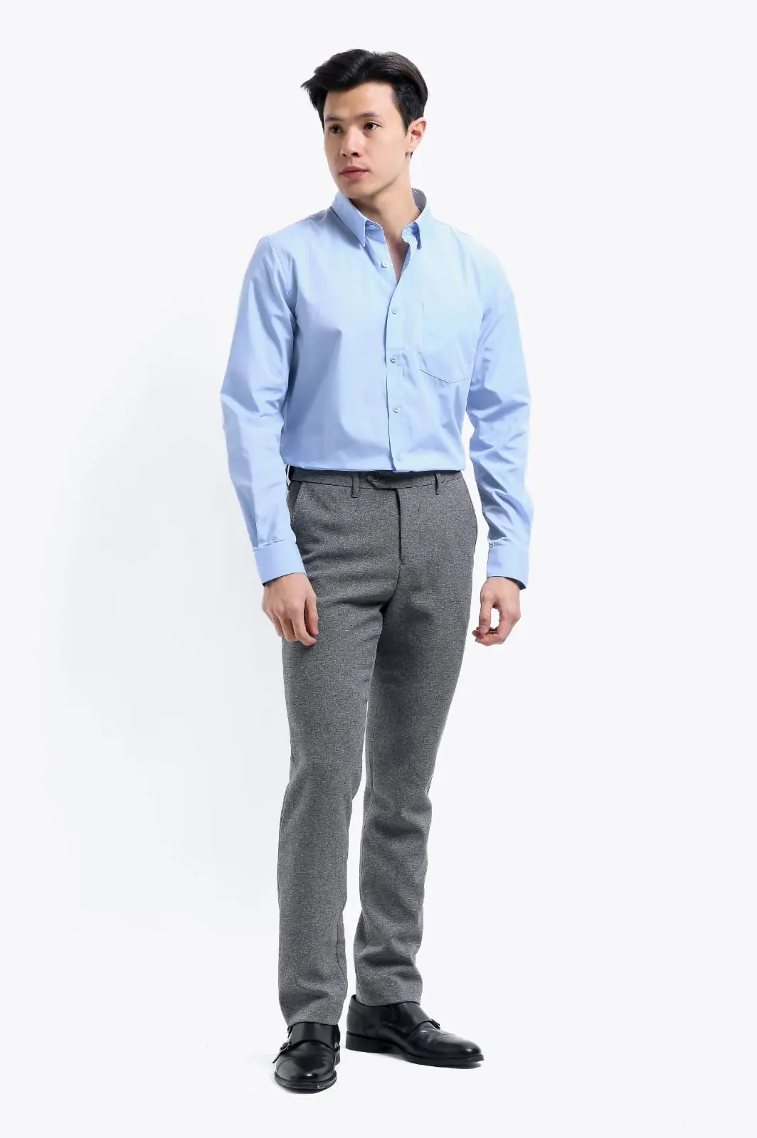 Elgant Basic Shirt Sky Blue