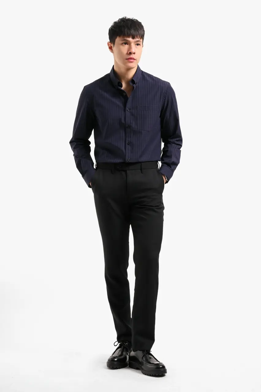 Vichy Shirt Long Sleeve Purple