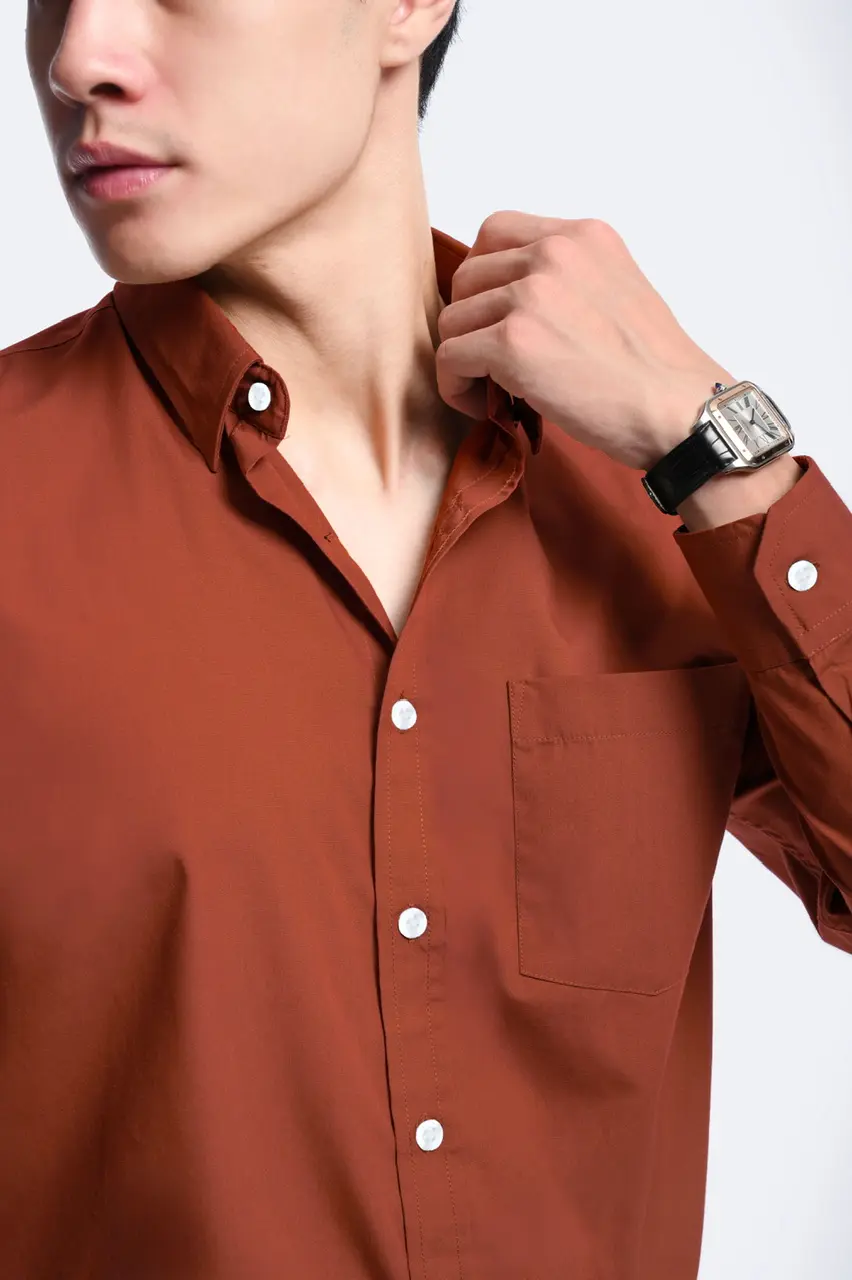 Elgant Basic Shirt Oxide