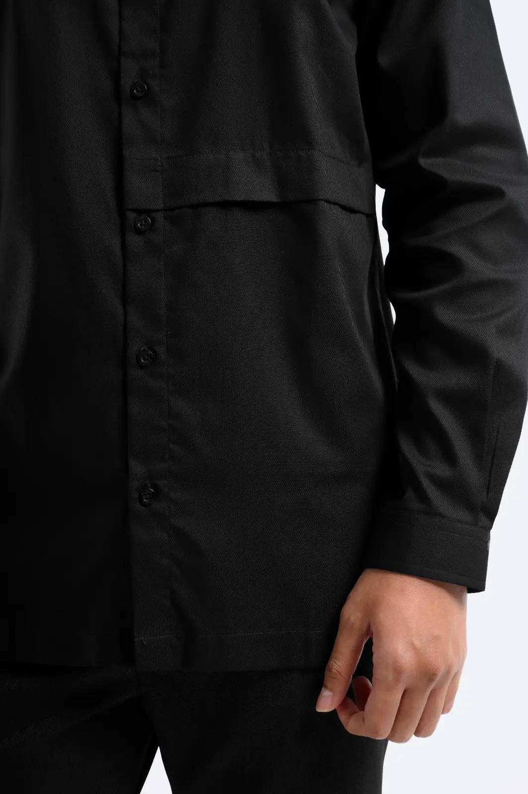 Ammar Single Flange Shirt Black