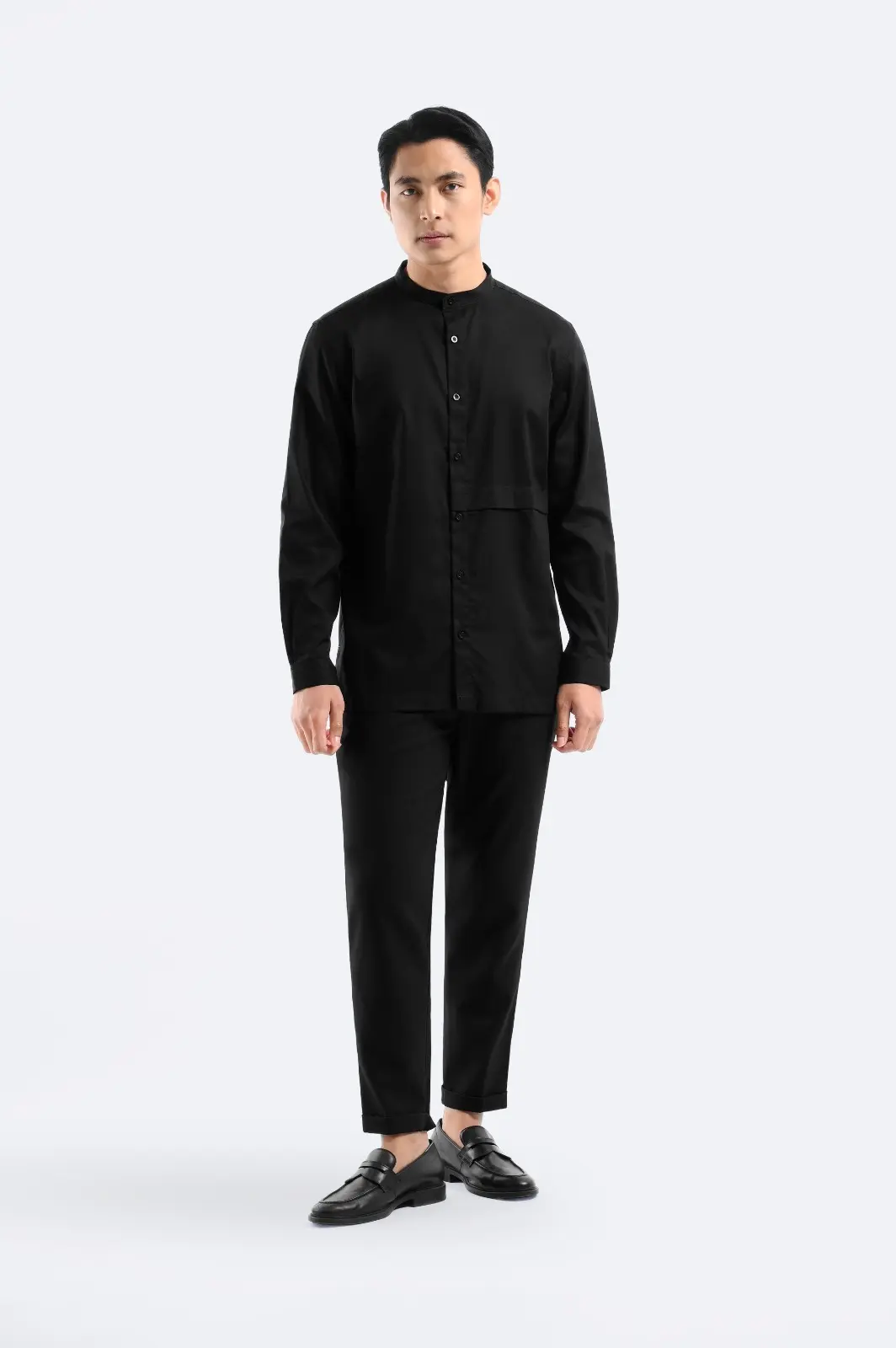Ammar Single Flange Shirt Black