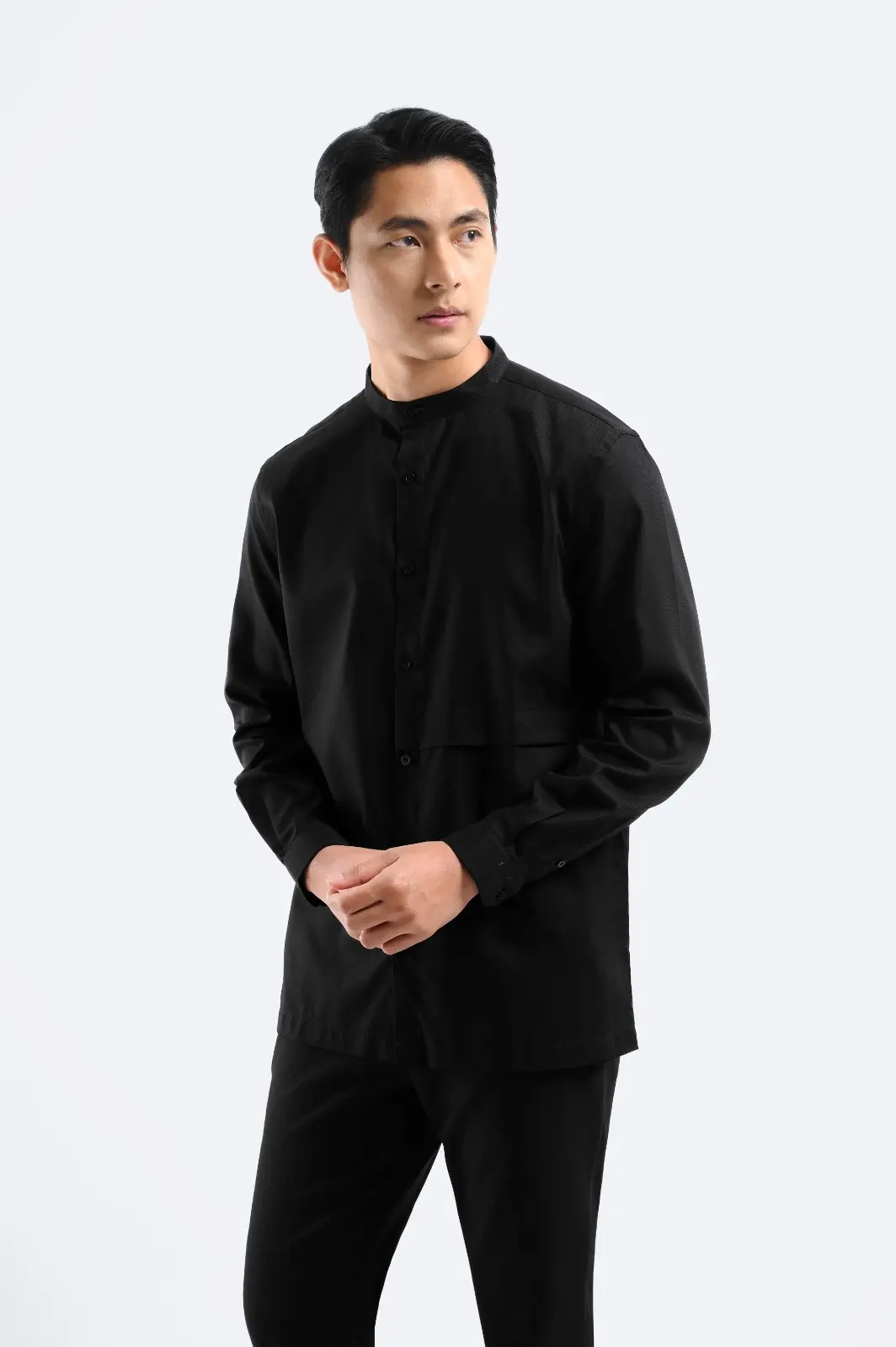 Ammar Single Flange Shirt Black
