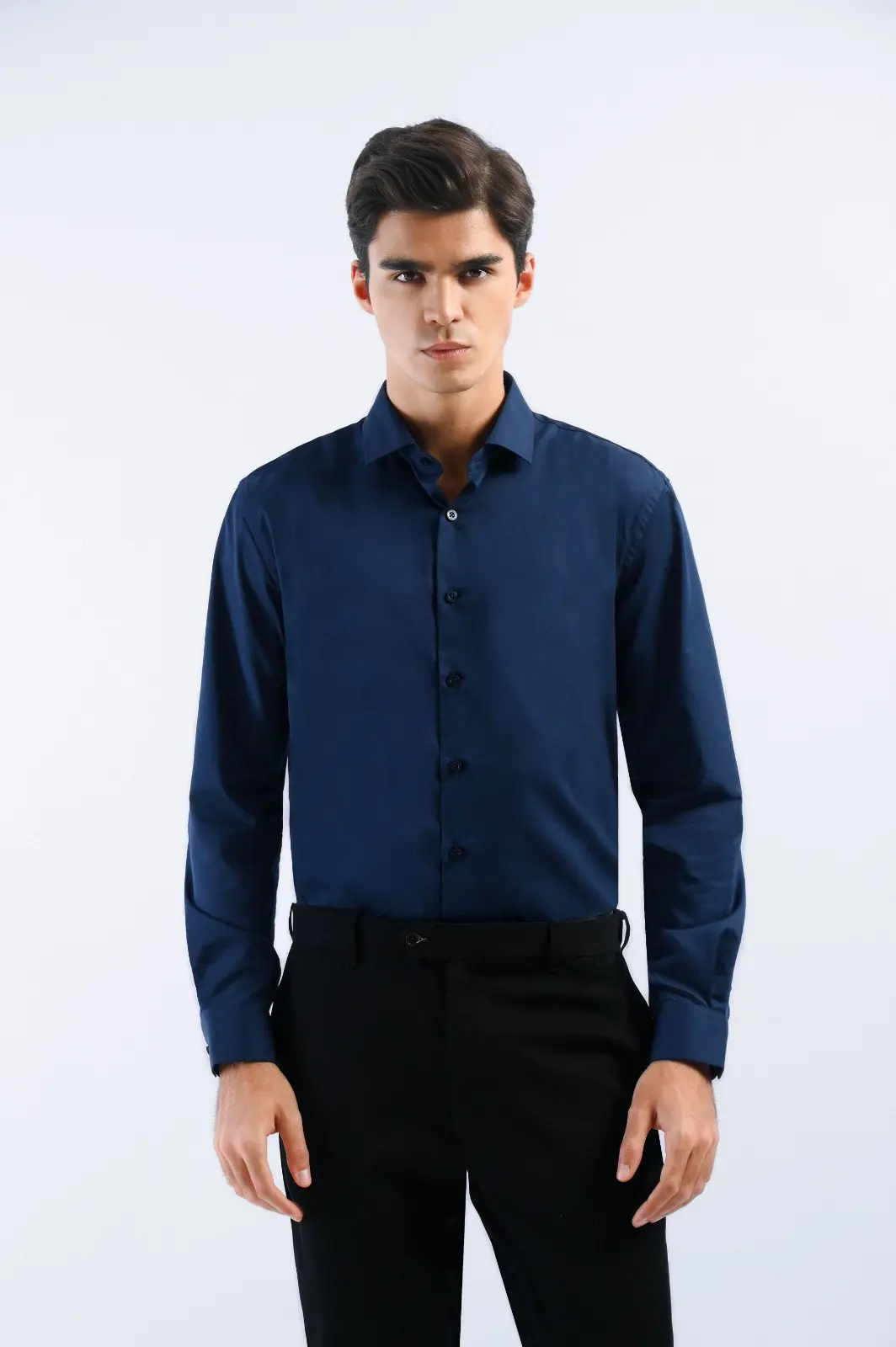 Iron Ease Shirt Navy