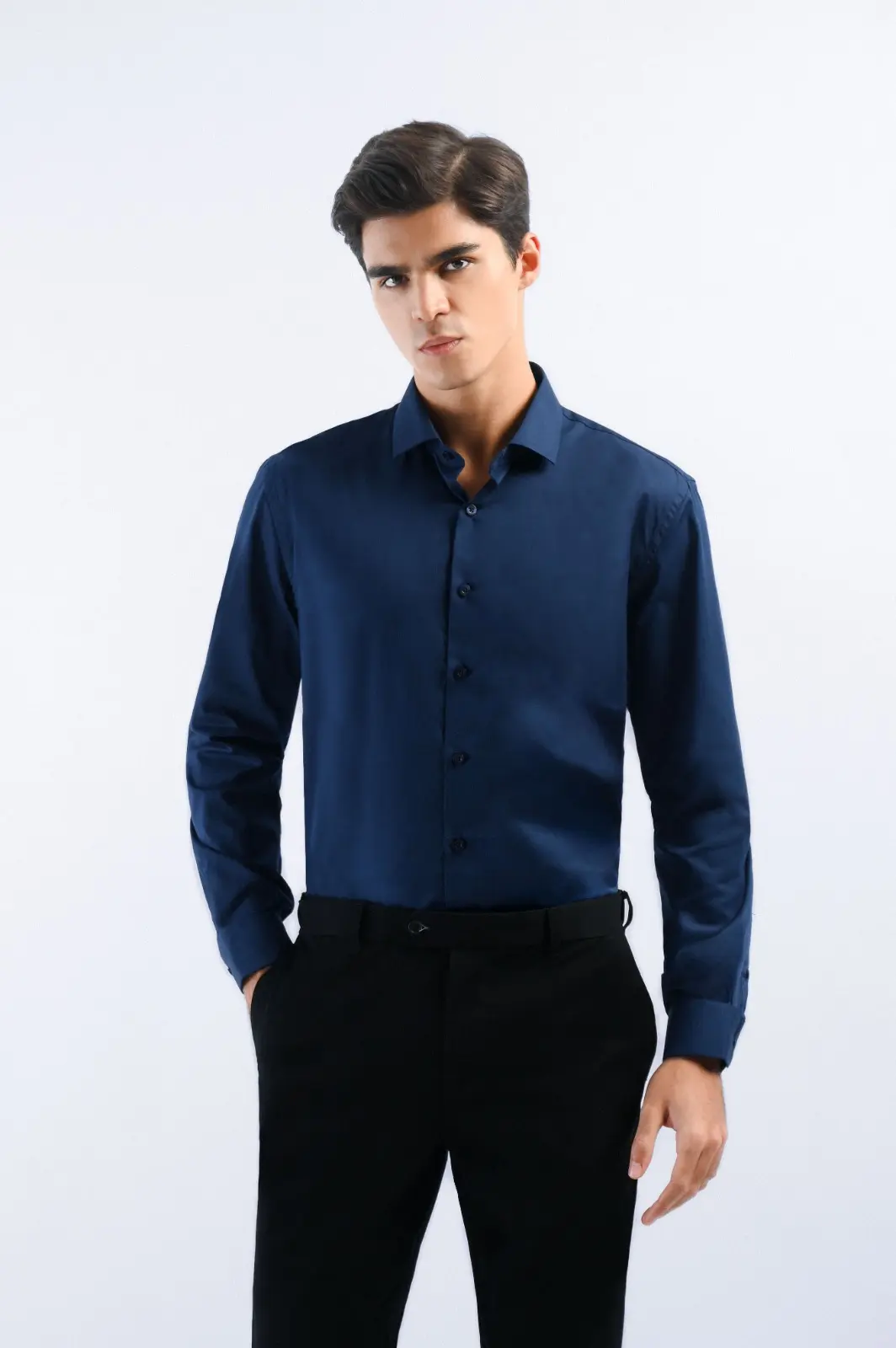 Iron Ease Shirt Navy