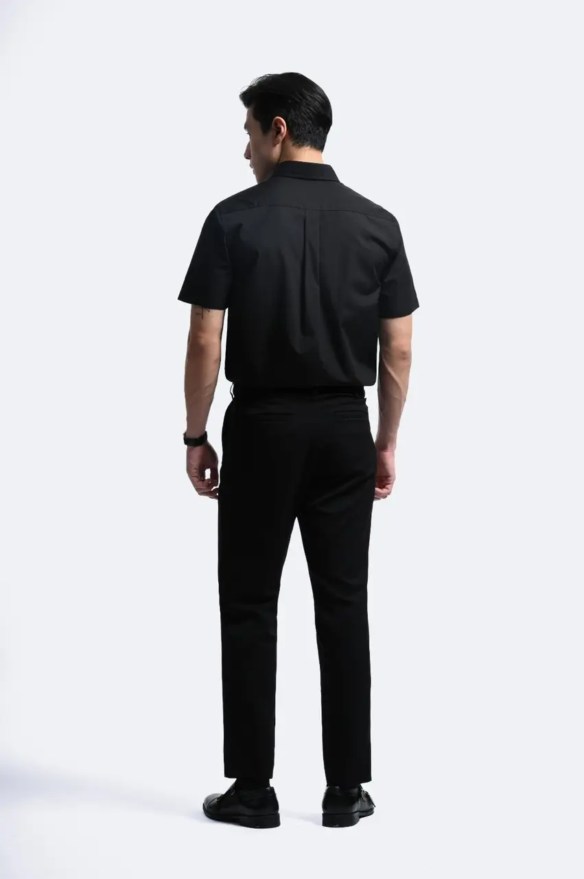 Elgant Short Sleeve Shirt Black
