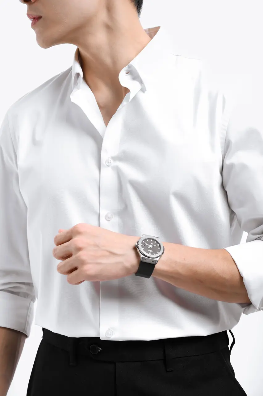 Elgant Basic Shirt Clean Look White