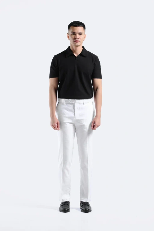 Image of Smart Flex Cotton Pants White
