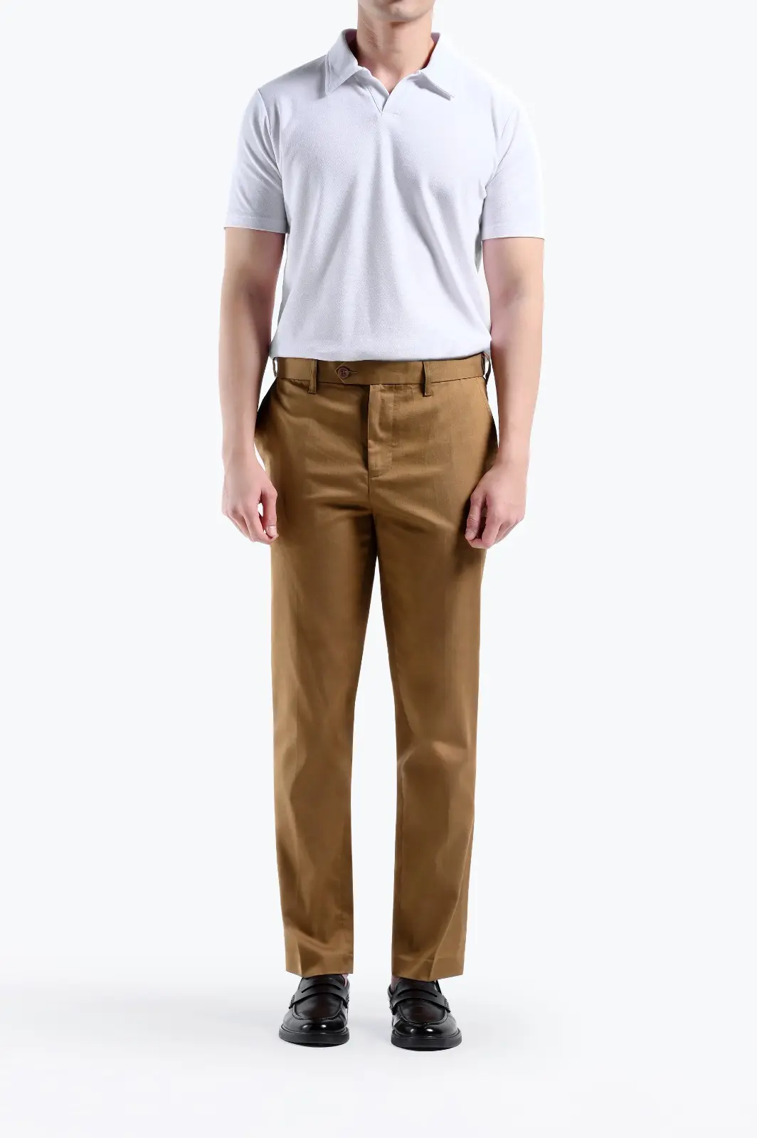 Smart Flex Cotton Pants Light Camel