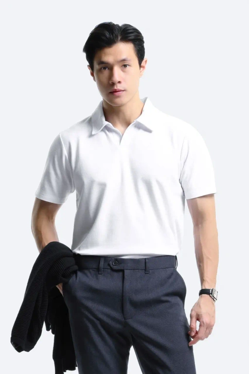 Image of Raven Polo Shirt White