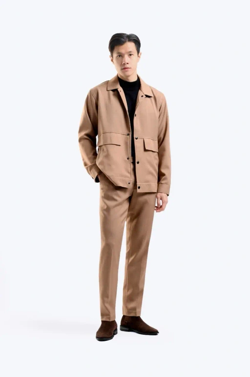 Image of Cedric Multi Pocket Jacket Tan