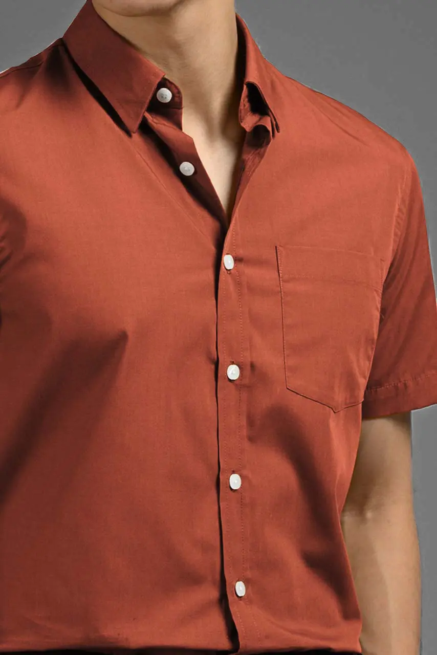 Elgant Short Sleeve Shirt Oxide