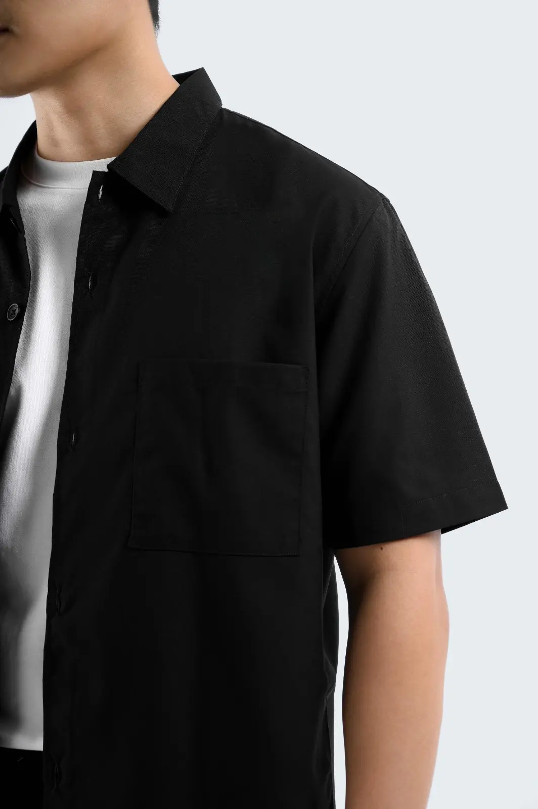 Devlin Shirt Short Sleeve Black