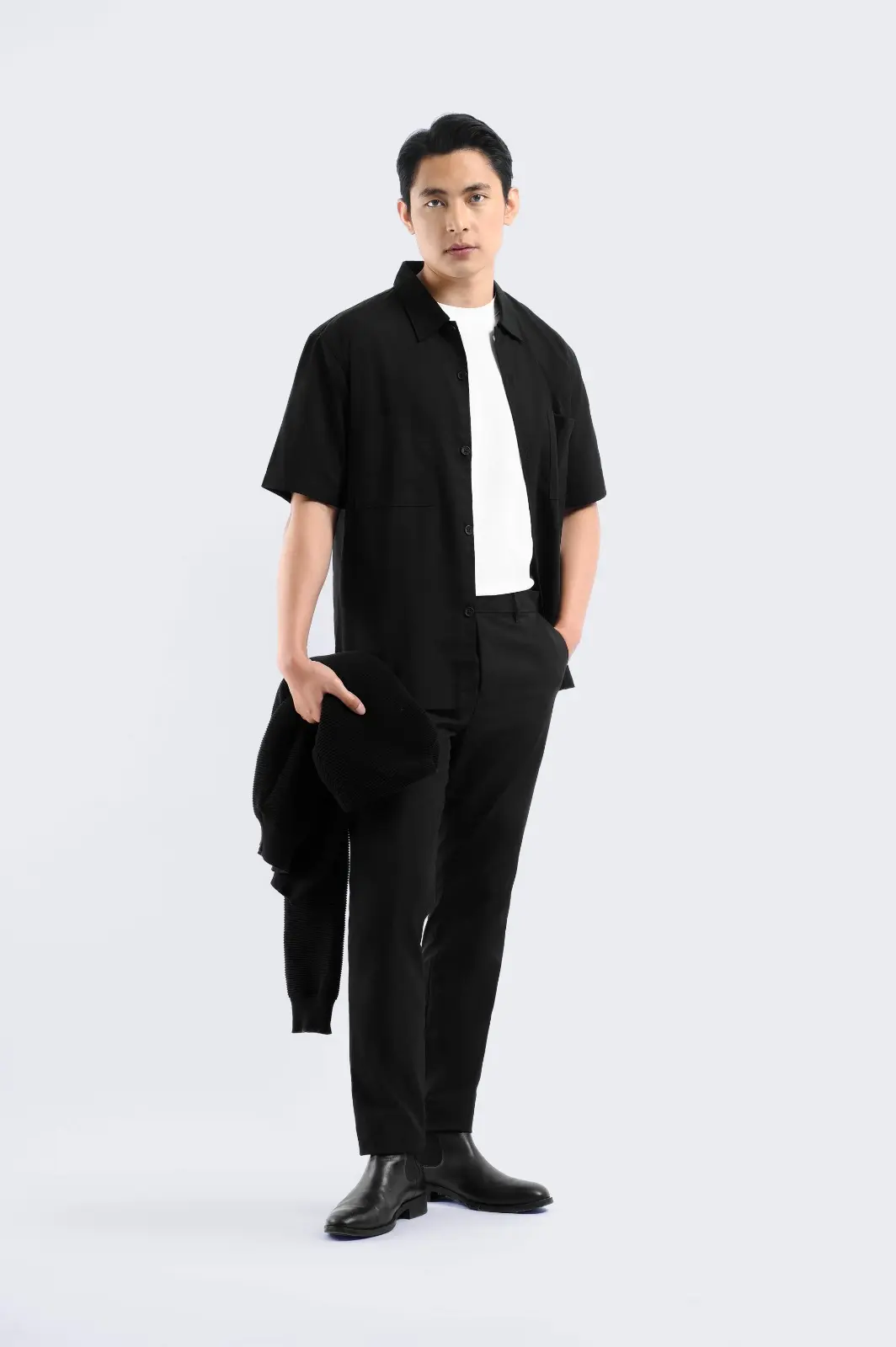 Devlin Shirt Short Sleeve Black