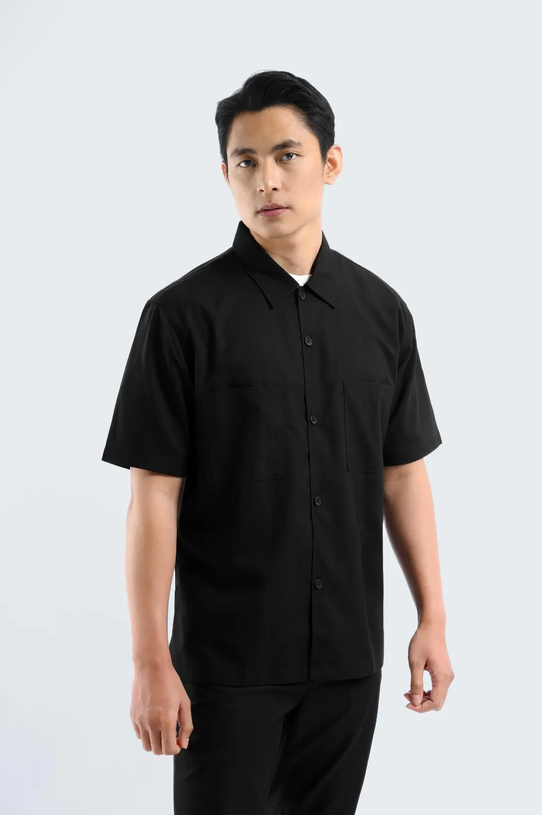 Devlin Shirt Short Sleeve Black