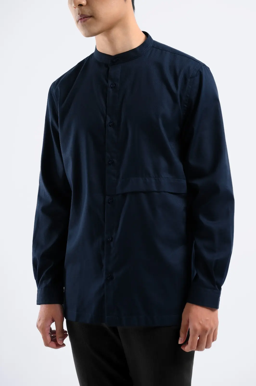 Ammar Single Flange Shirt Dark Blue