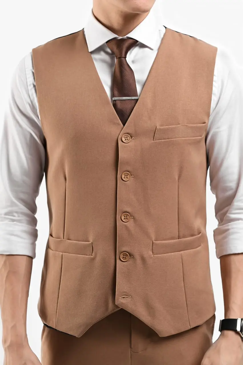 Suit Peazy Vest Mocca