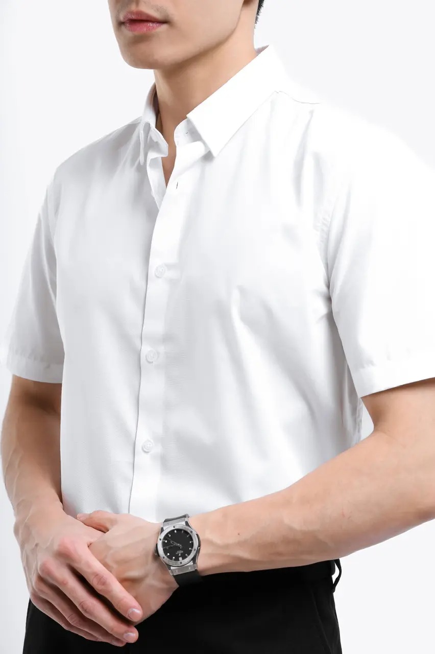 Elgant Short Sleeve Shirt Clean Look