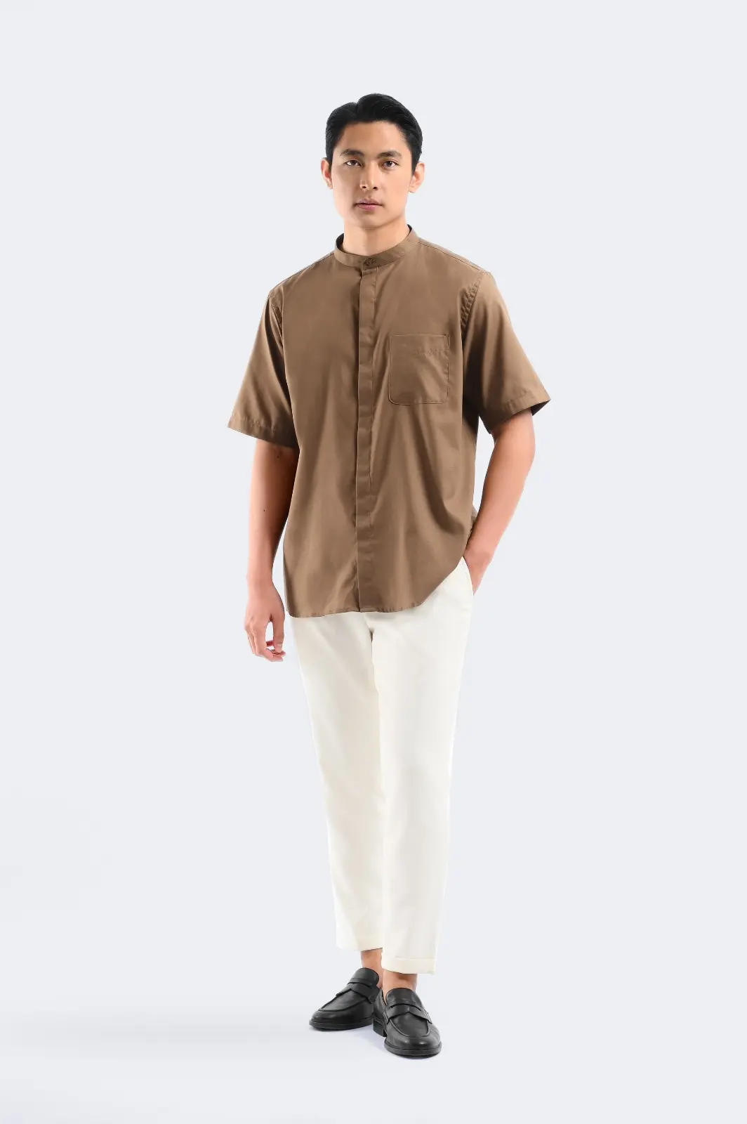 Uzma Short Sleeve Shirt Choco