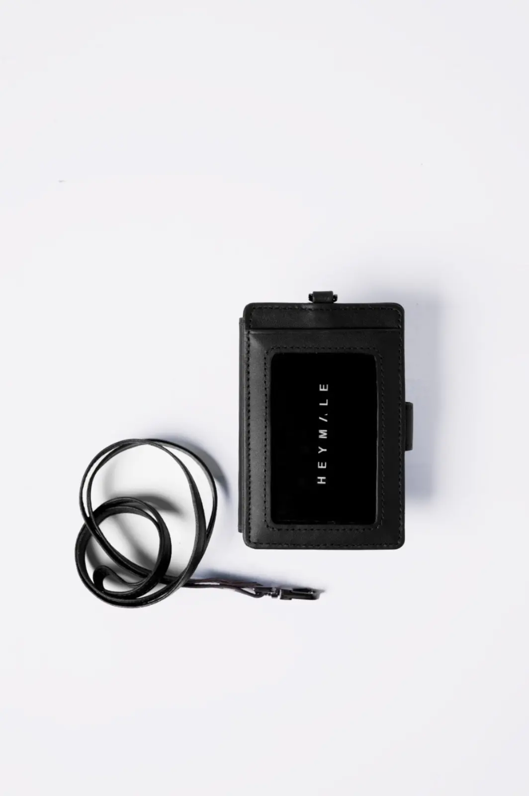 Belford Leather Lanyard Black