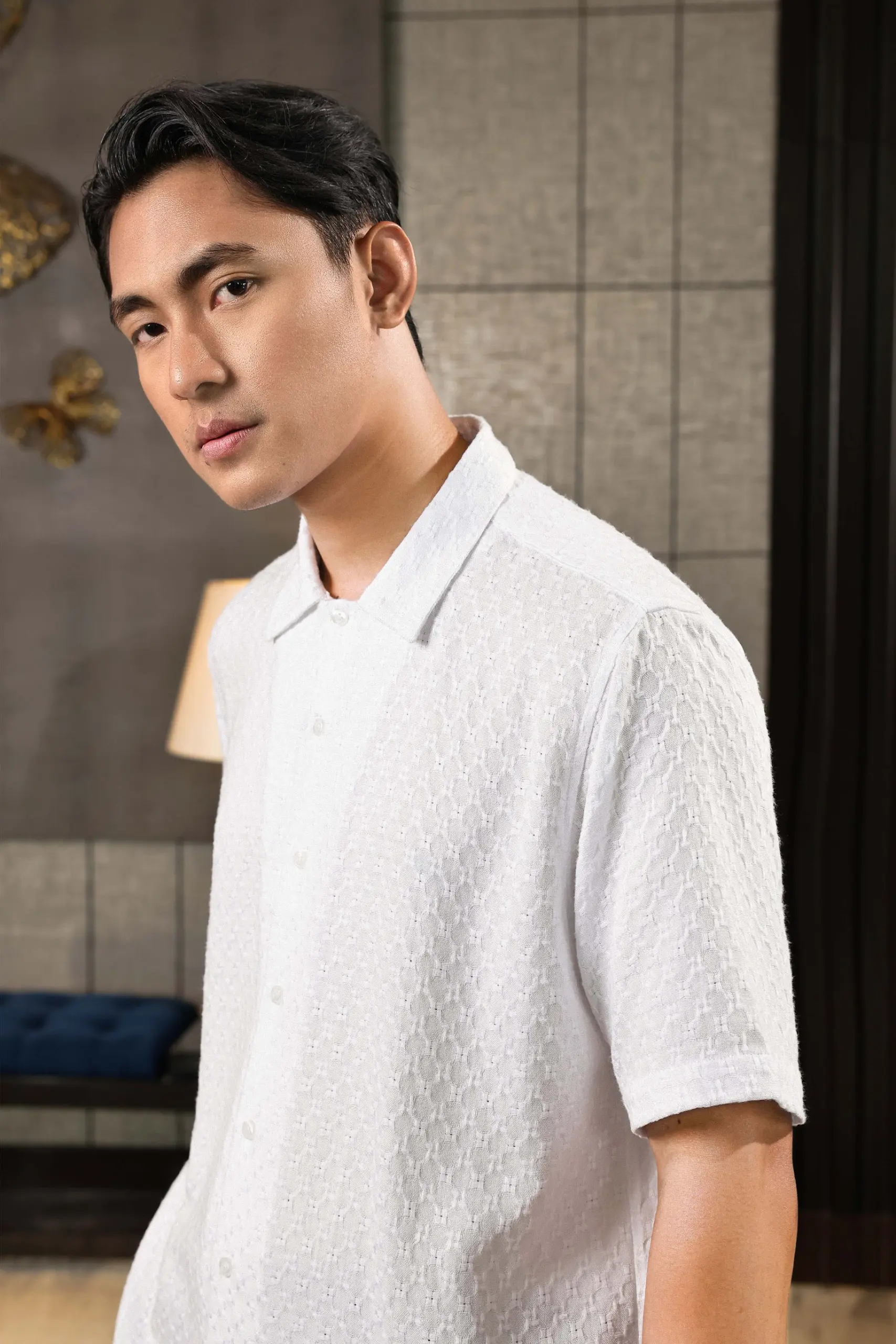 Tiama Shirt Short Sleeve White