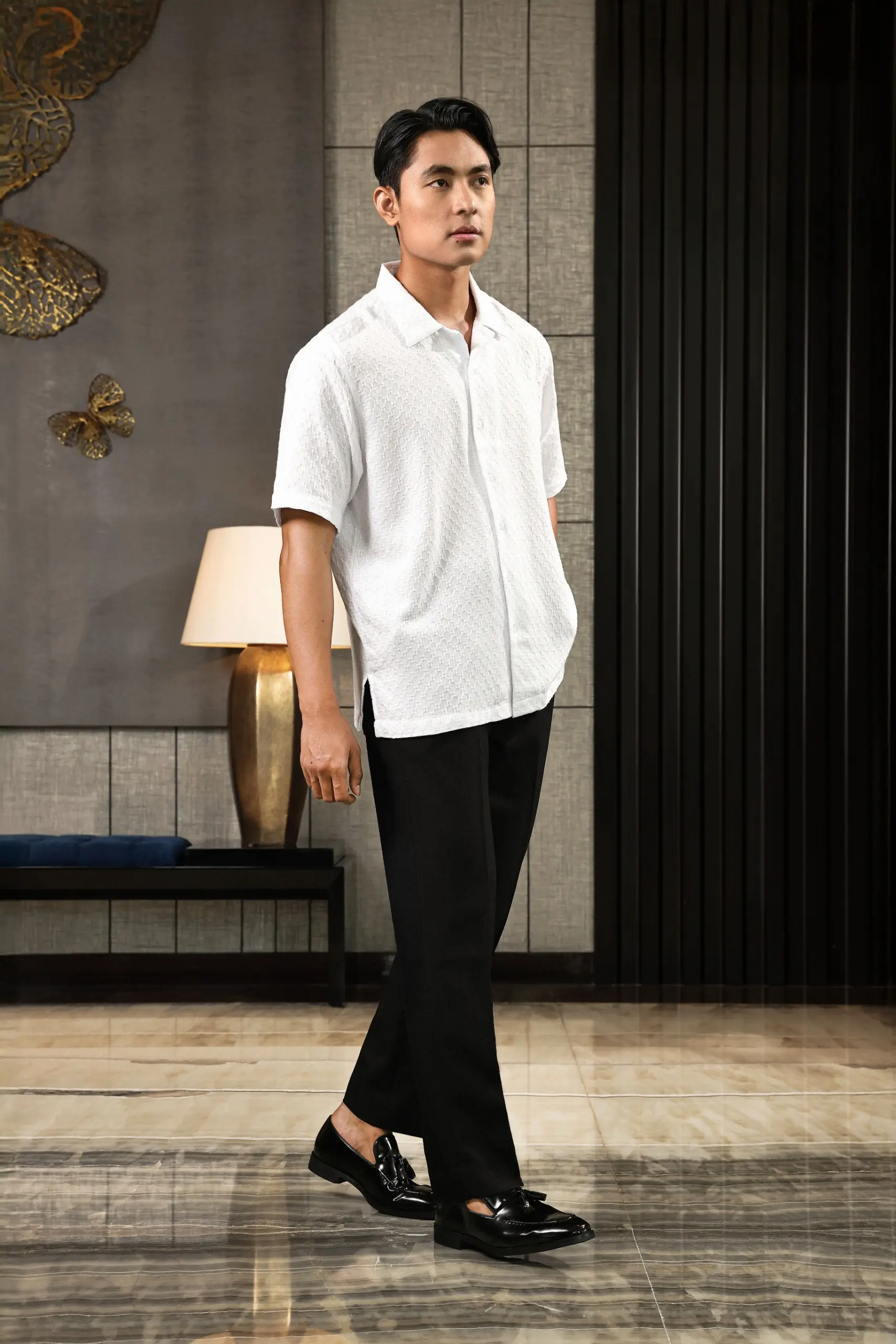 Tiama Shirt Short Sleeve White