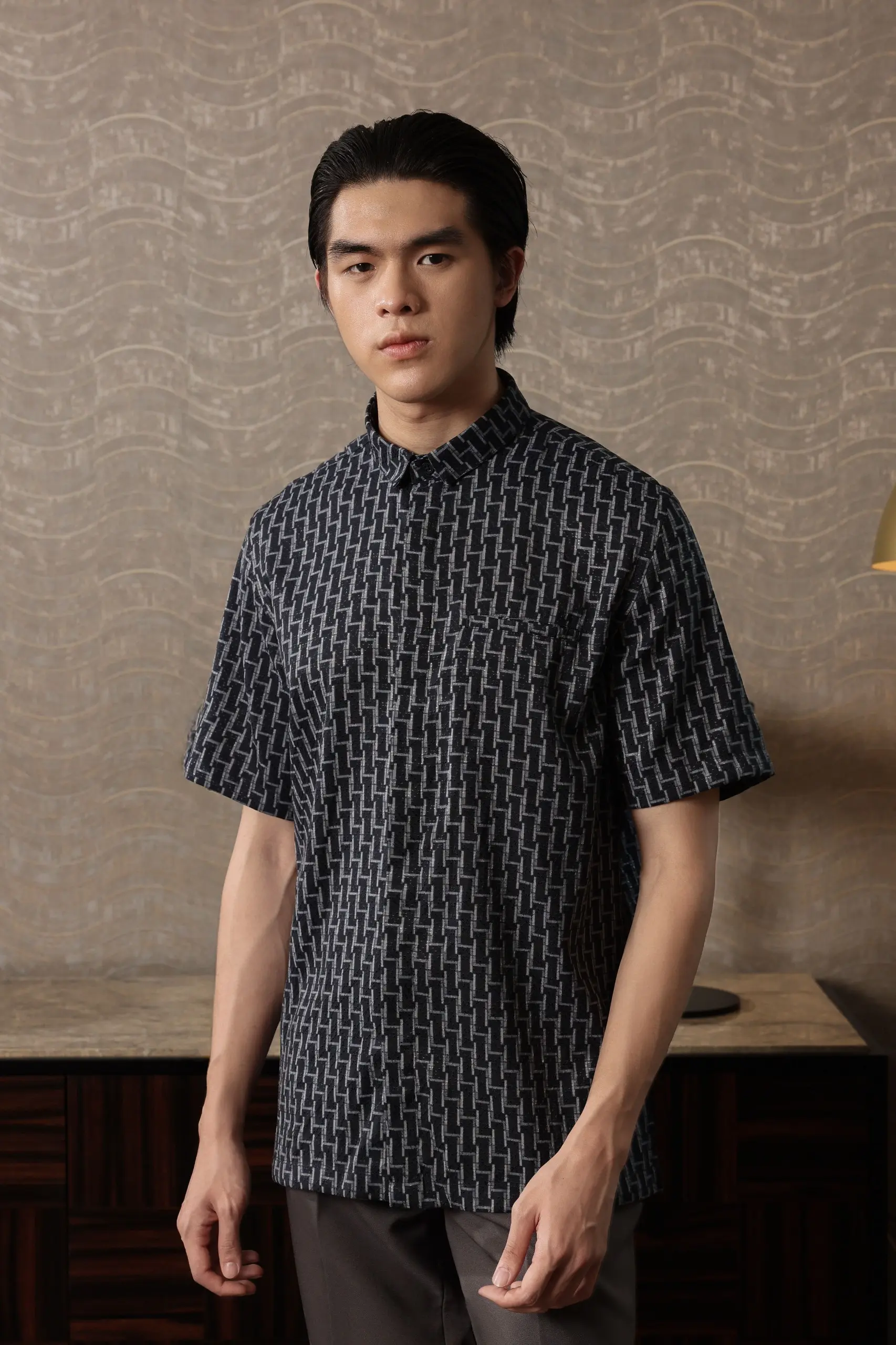 Samamu Shirt Mono Short Sleeve Midnight