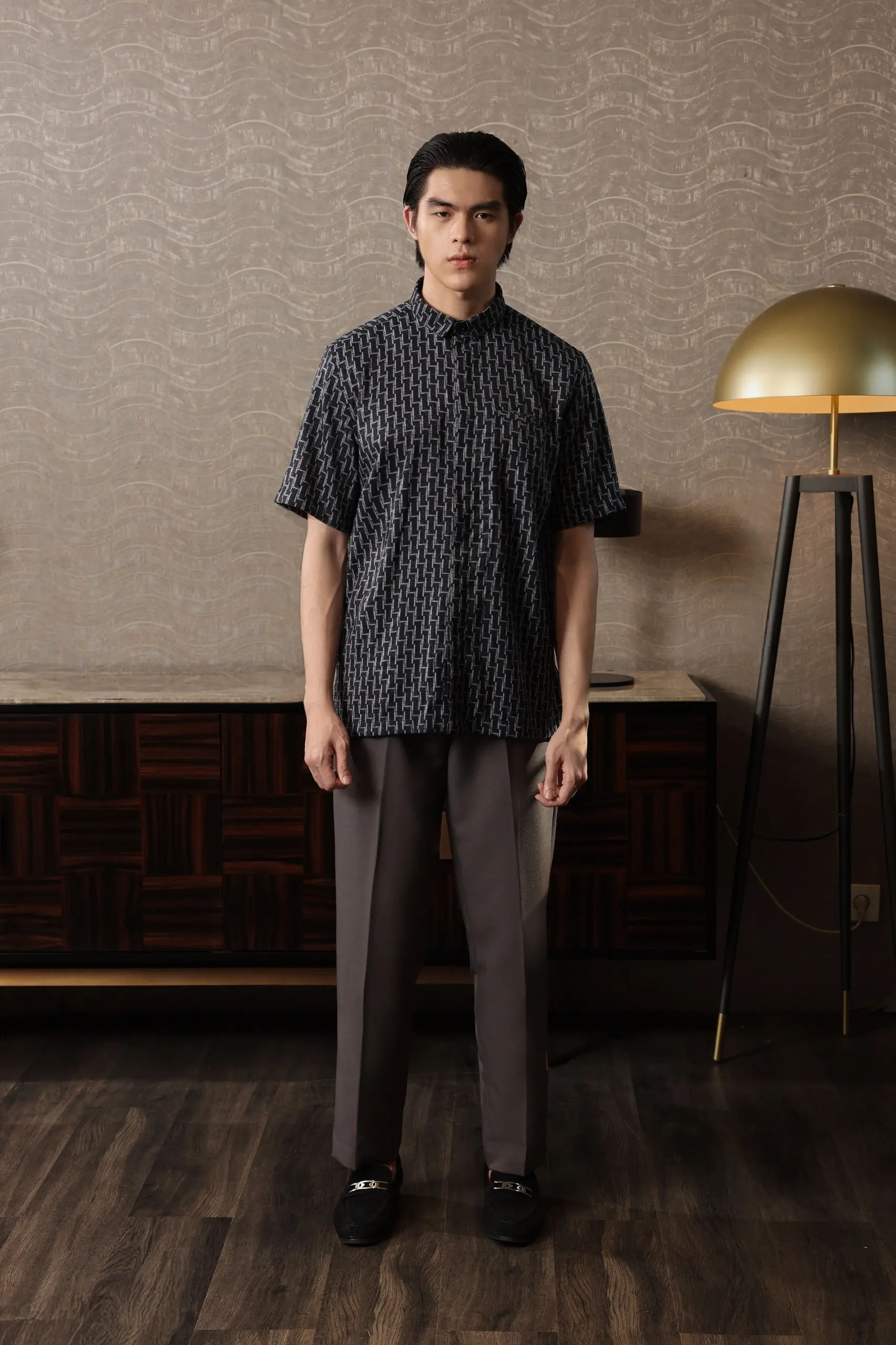 Samamu Shirt Mono Short Sleeve Midnight