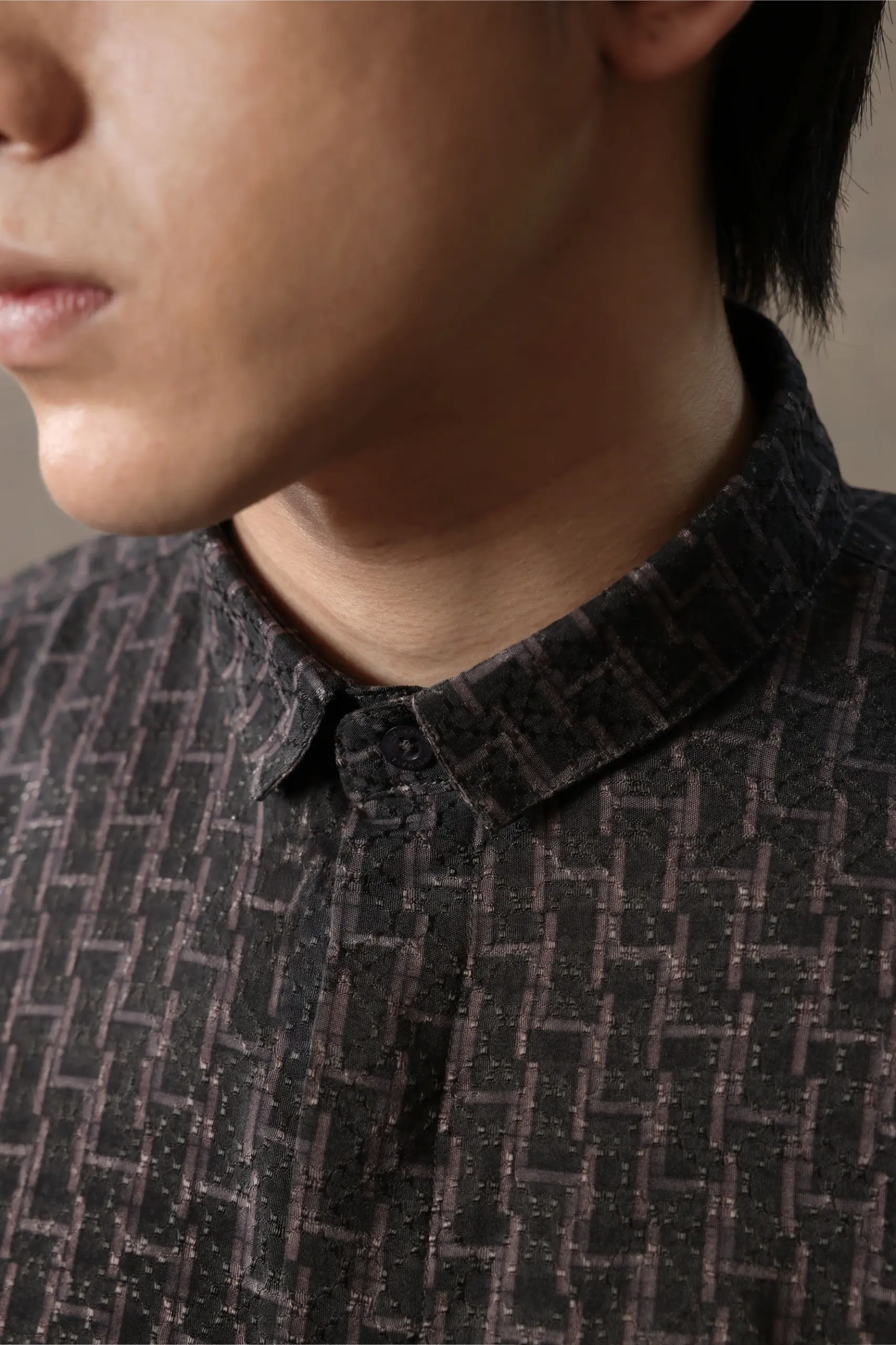 Samamu Shirt Mono Short Sleeve Charcoal