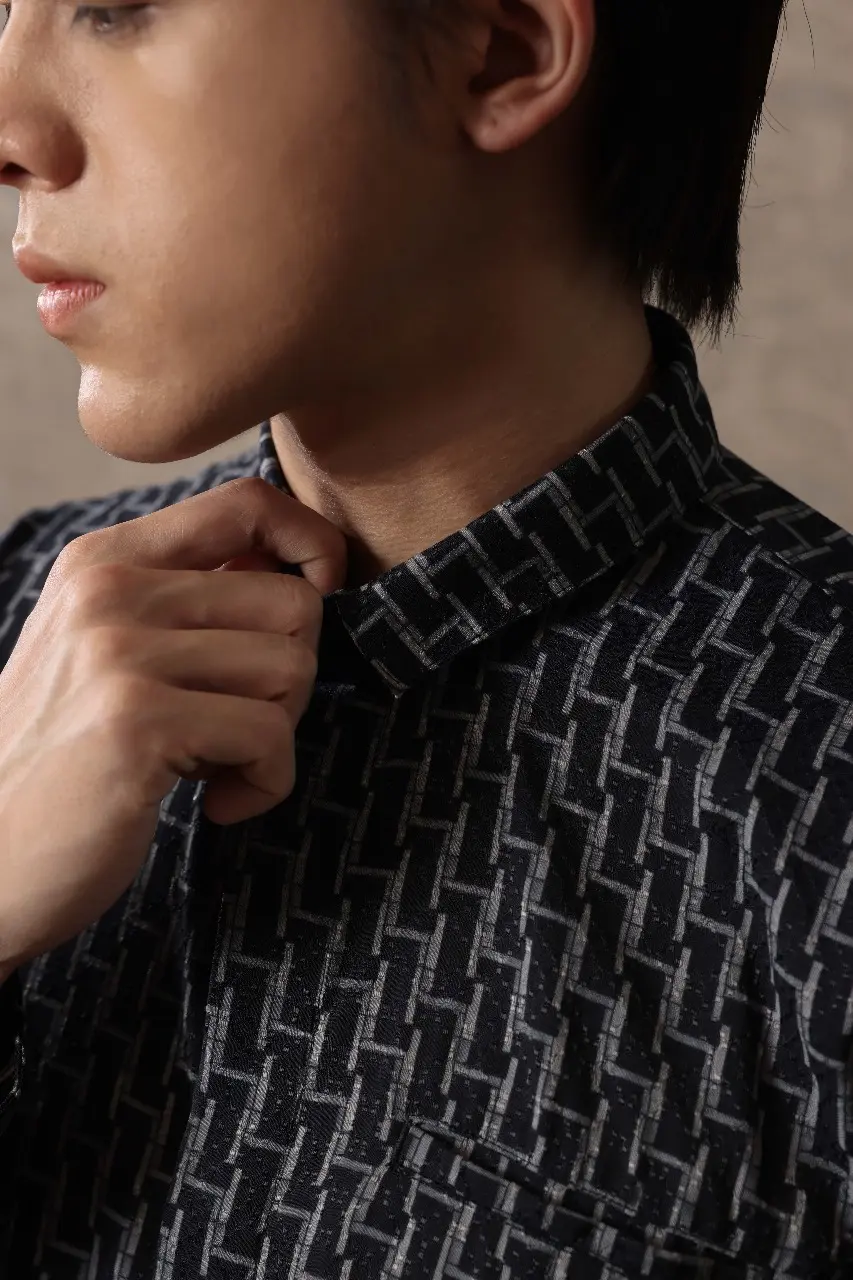 Samamu Shirt Mono Long Sleeve Midnight