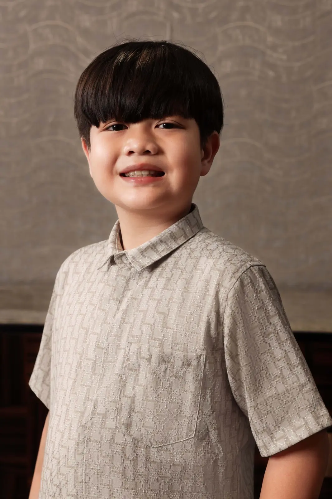 Samamu Shirt Kids Mono Ivory