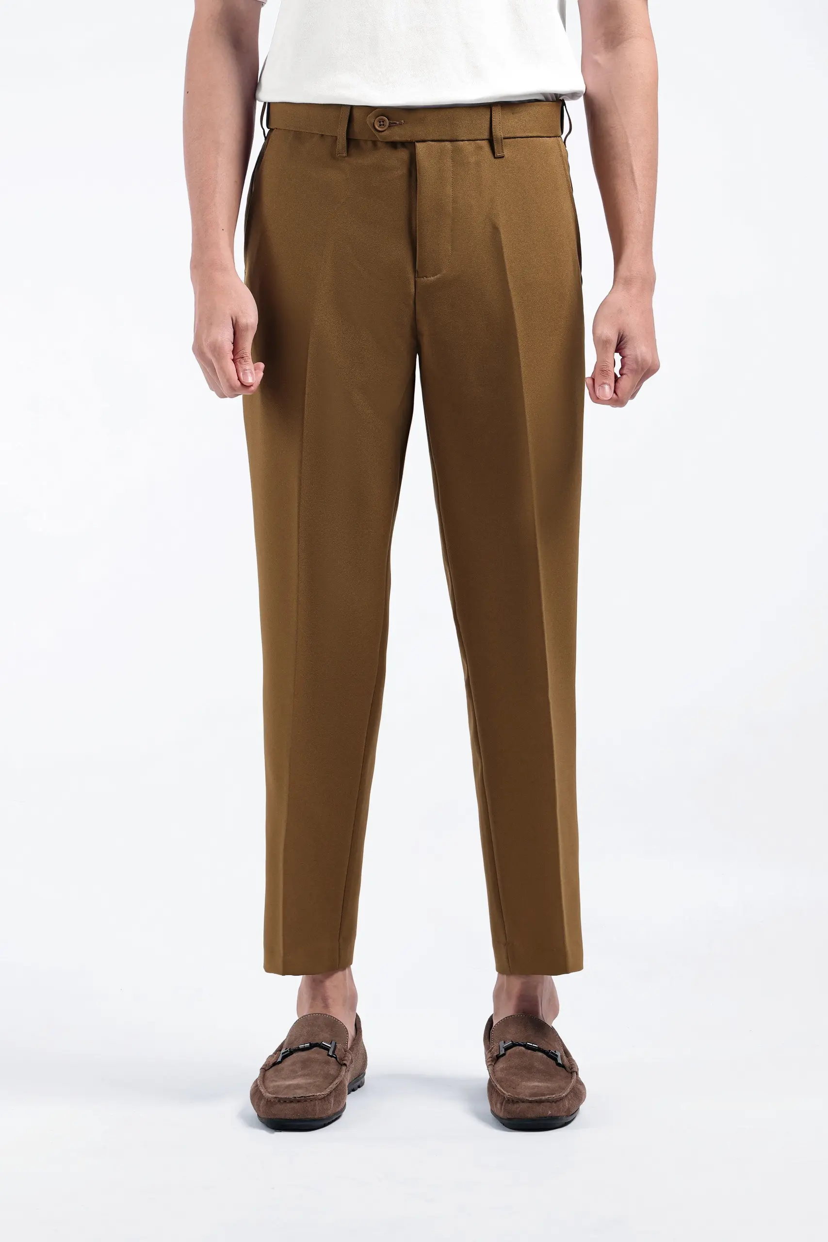 Easefit Pants Ankle Brown