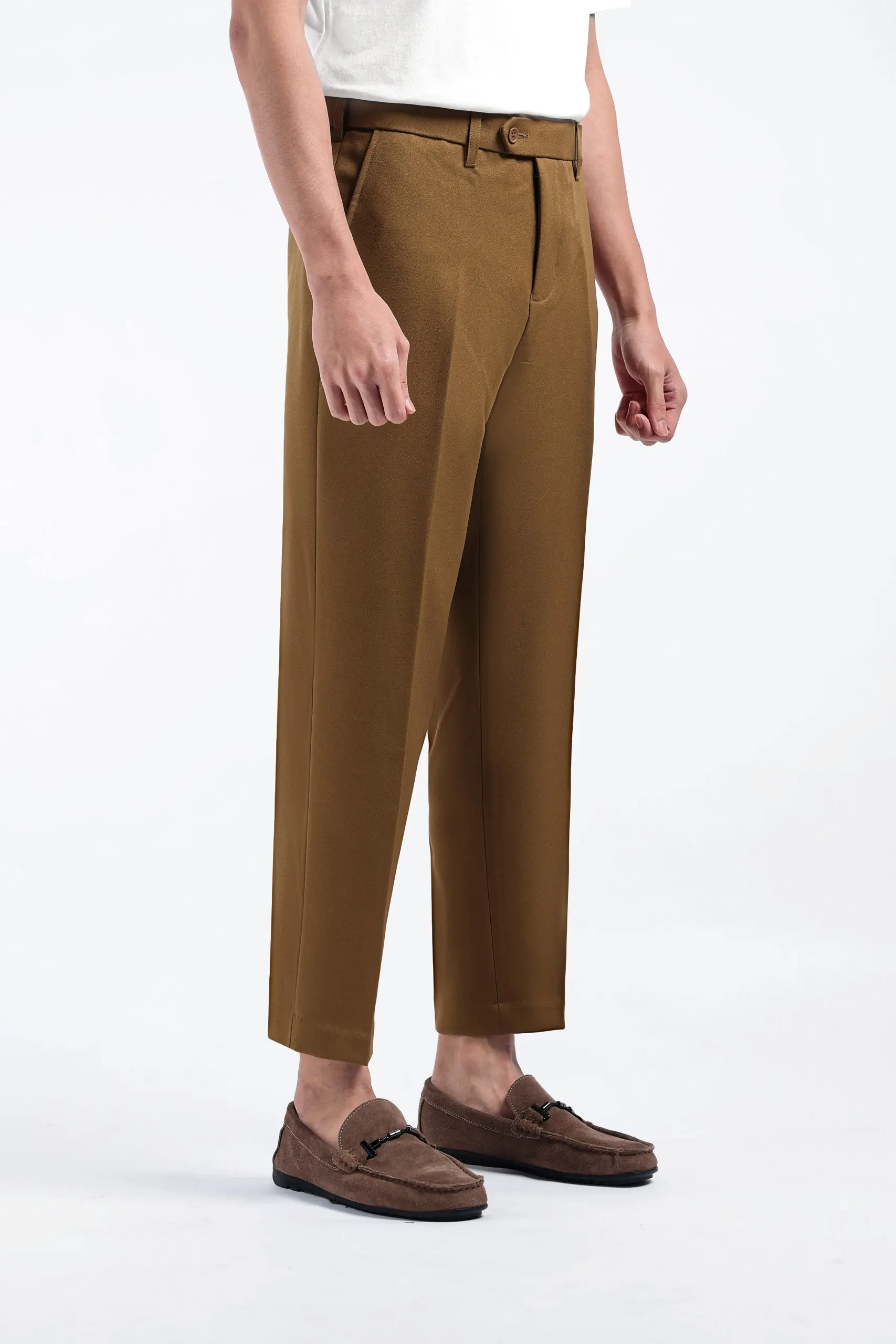 Easefit Pants Ankle Brown
