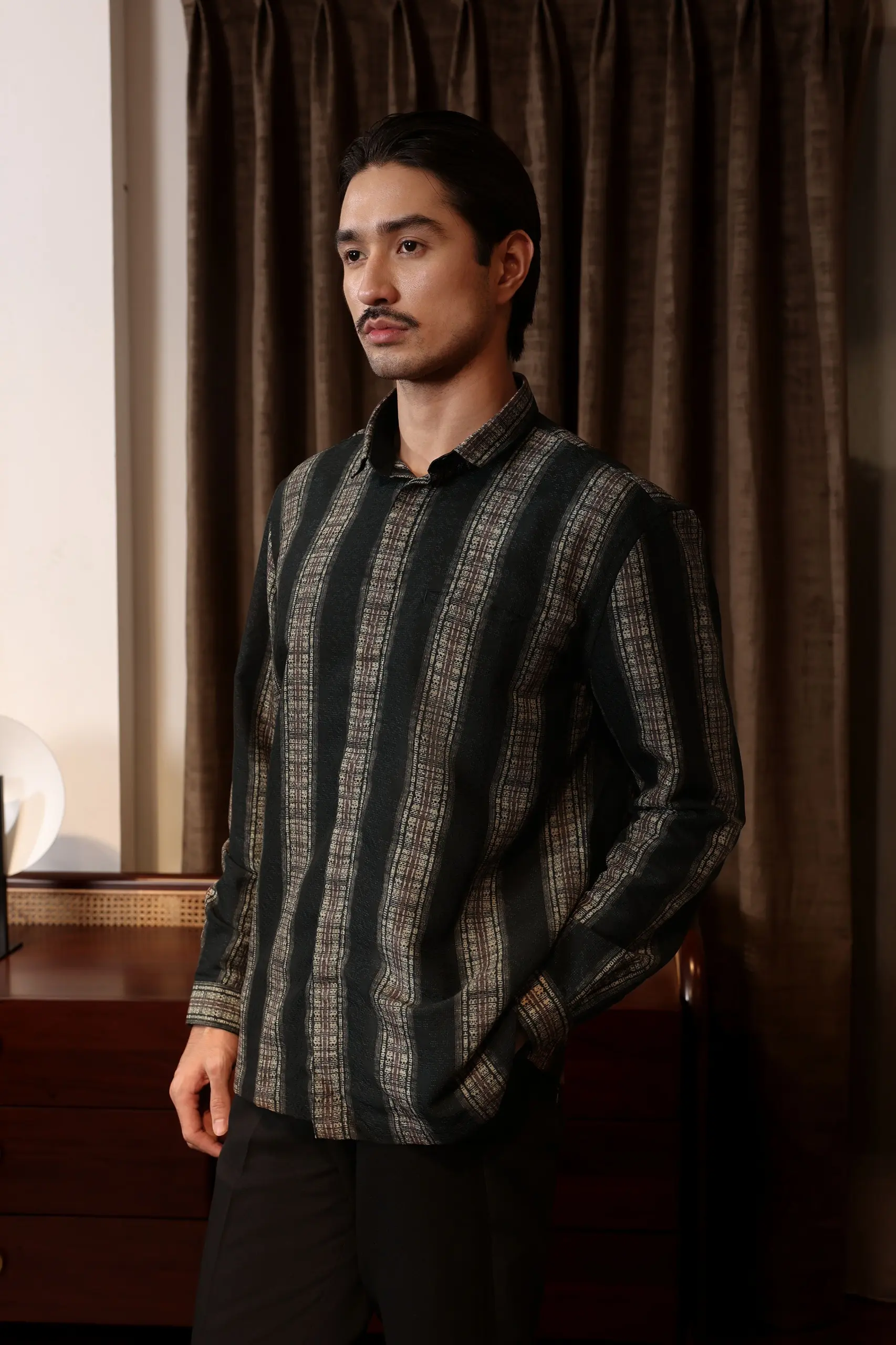 Serasi Shirt Long Sleeve Black