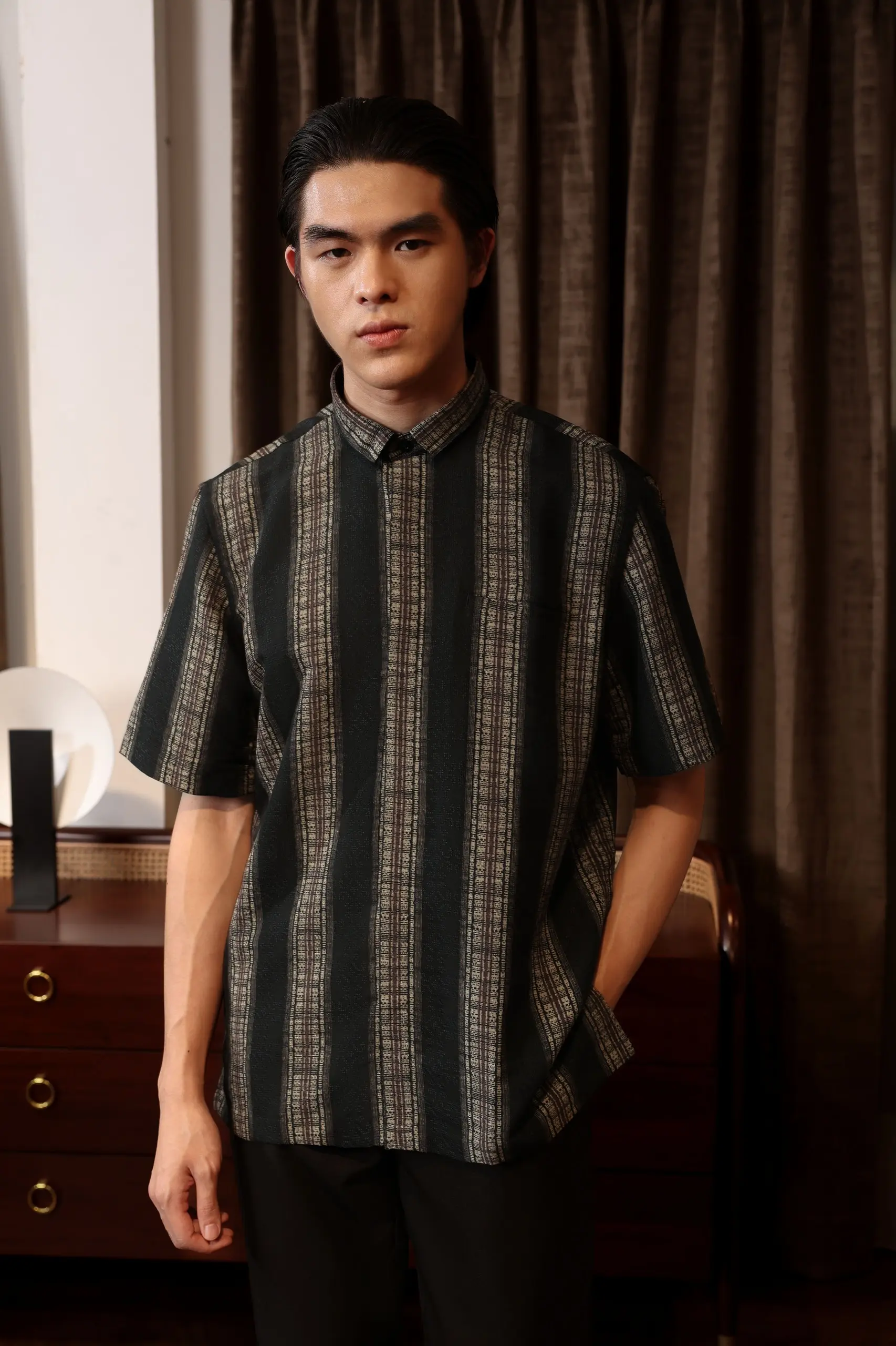 Serasi Shirt Short Sleeve Black