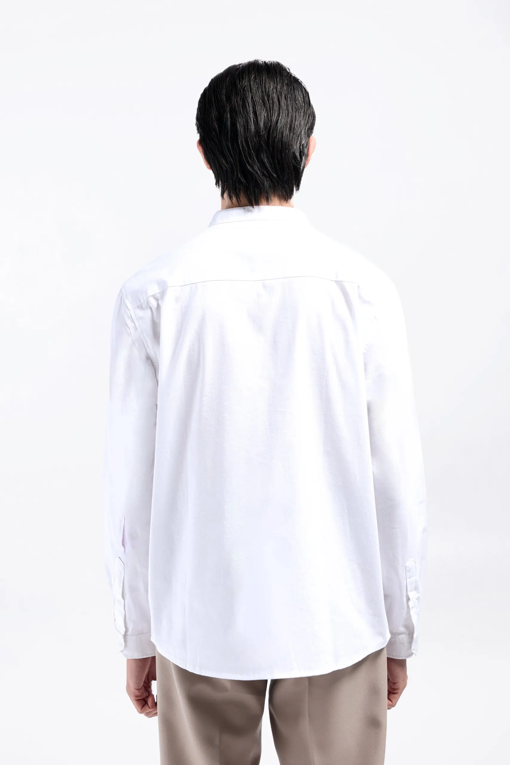 Sydar Linen Shirt Long Sleeve White