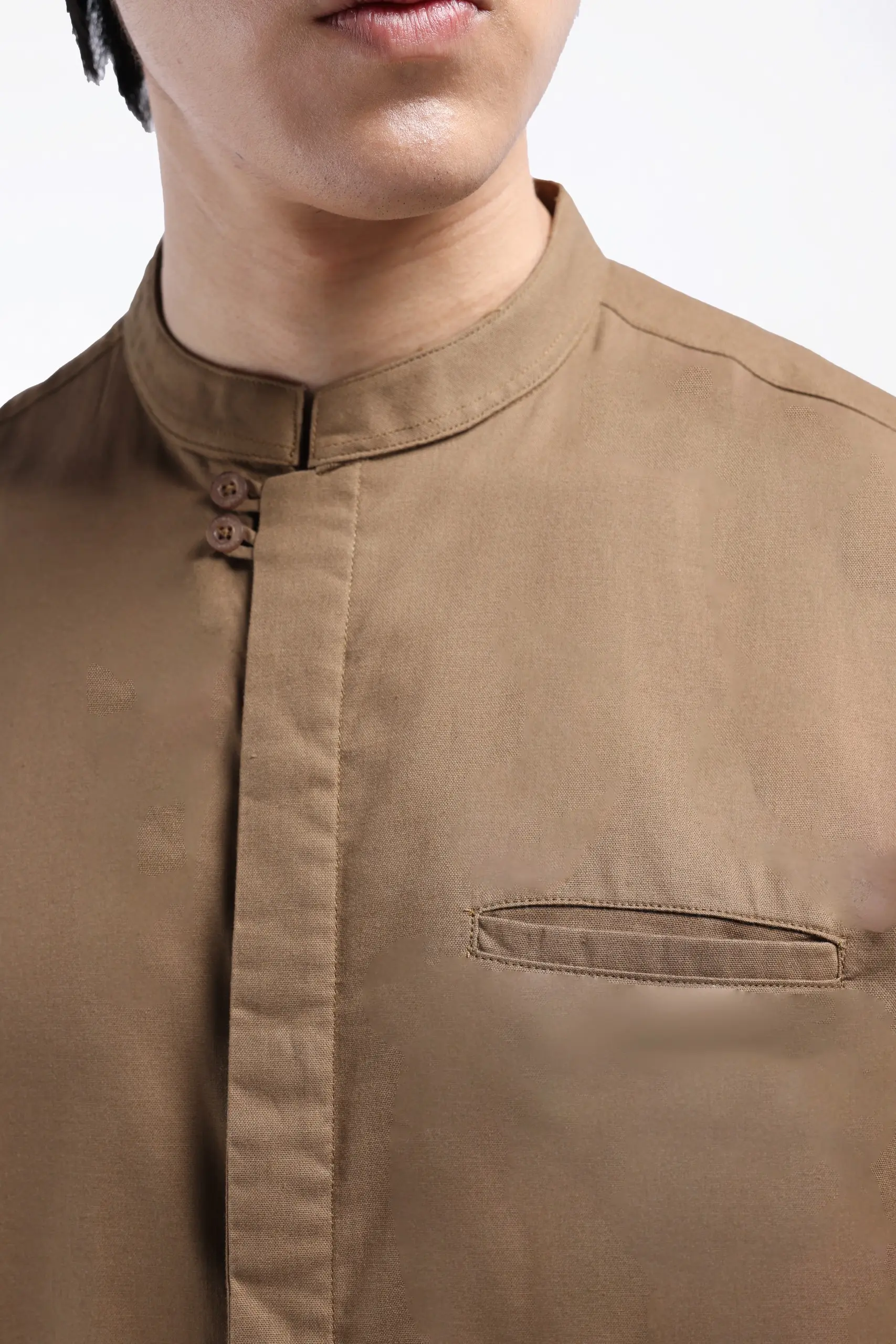 Sydar Linen Shirt Long Sleeve Taupe