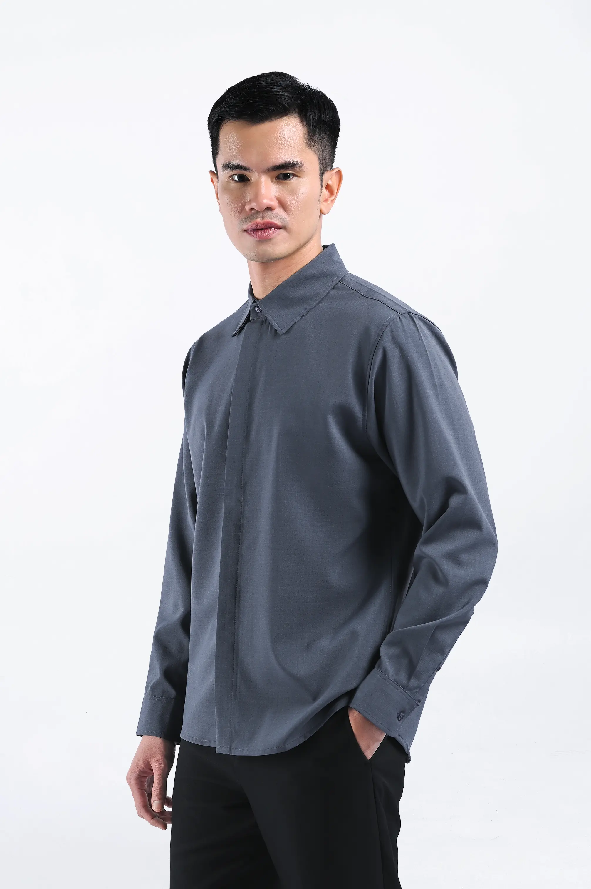 Drafest Shirt Long Sleeve Grey