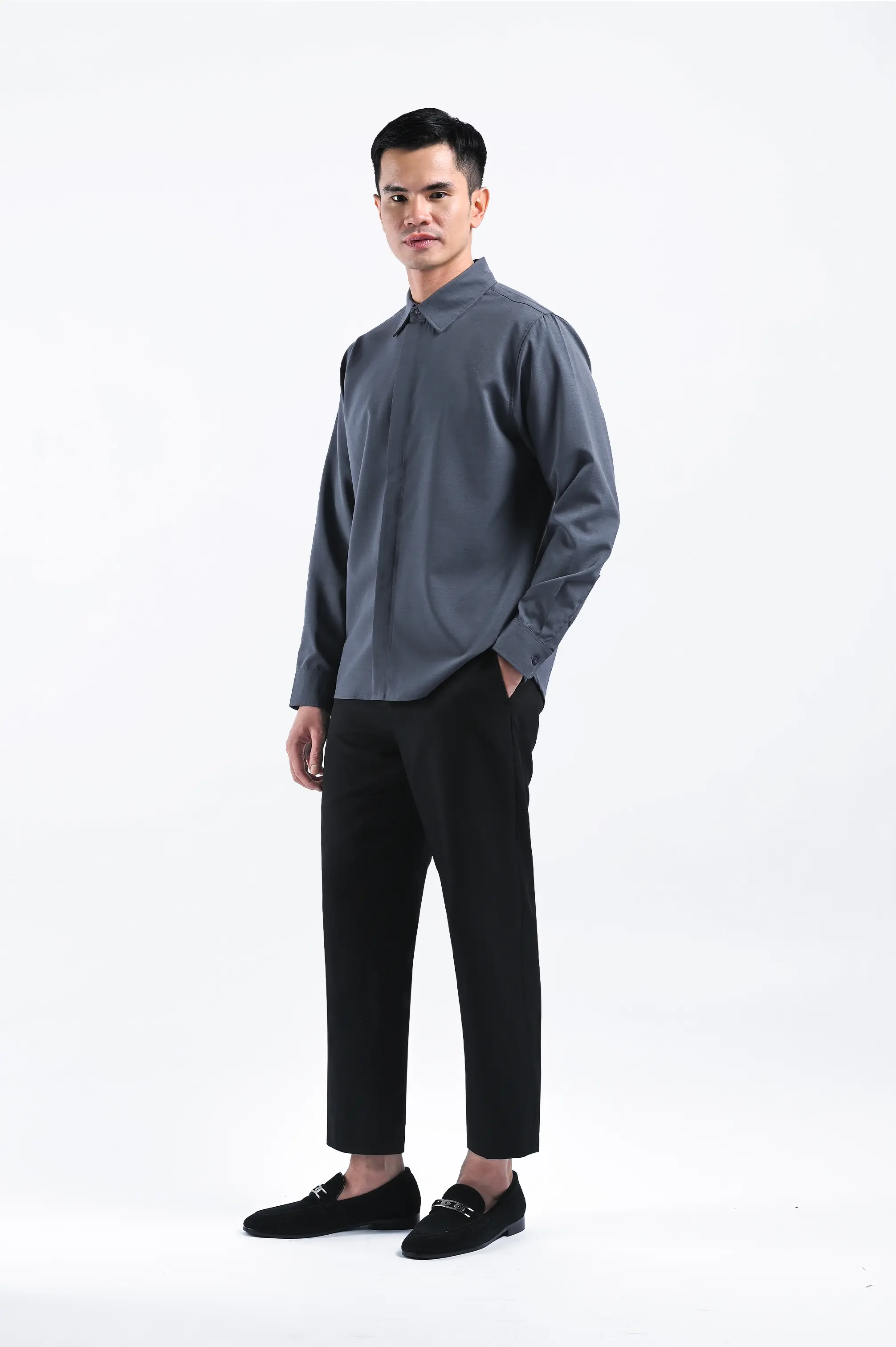 Drafest Shirt Long Sleeve Grey