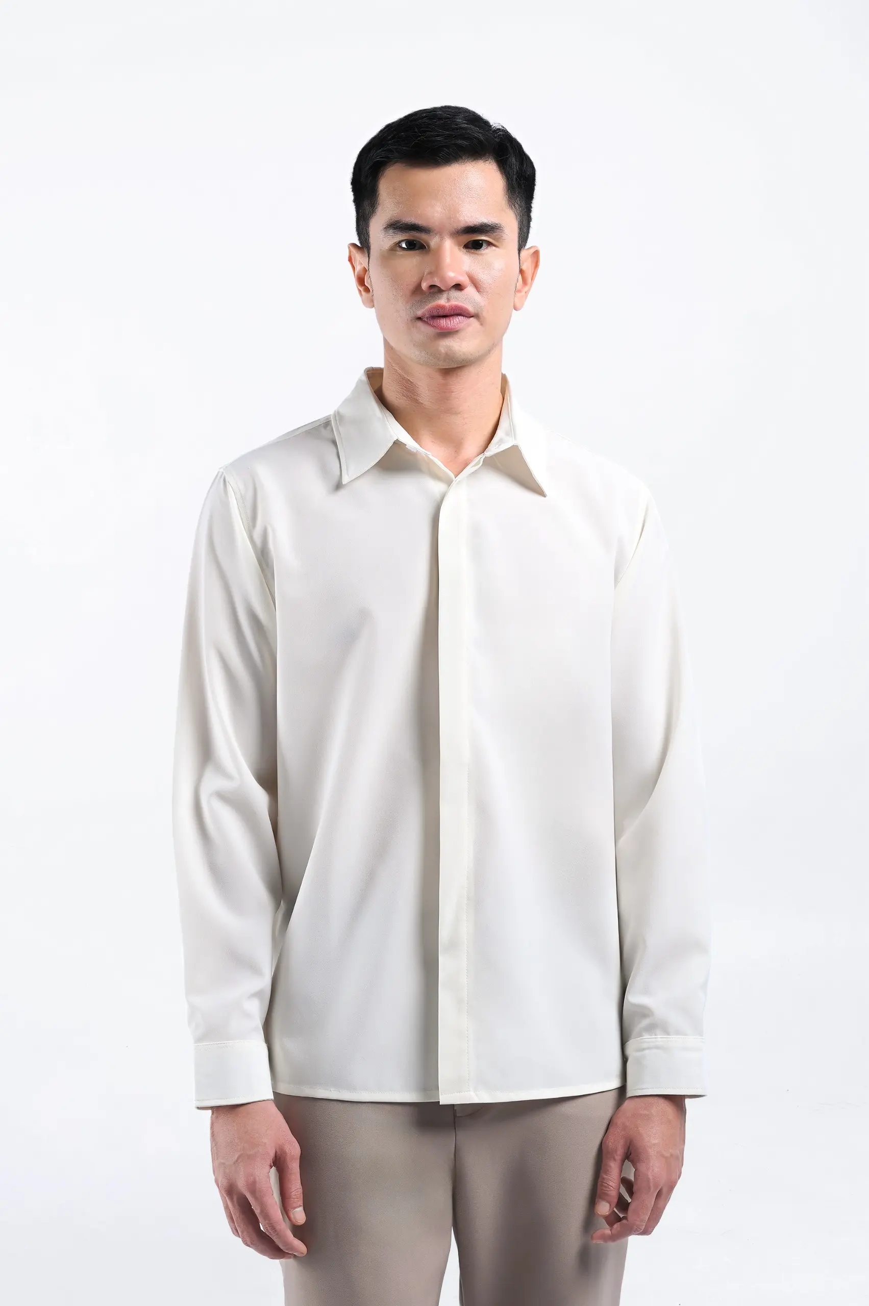 Drafest Shirt Long Sleeve Off White