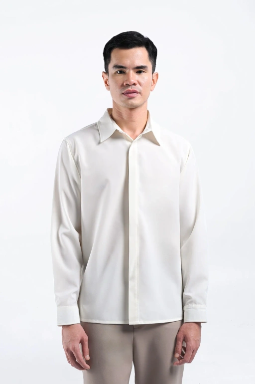 Drafest Shirt Long Sleeve Off White