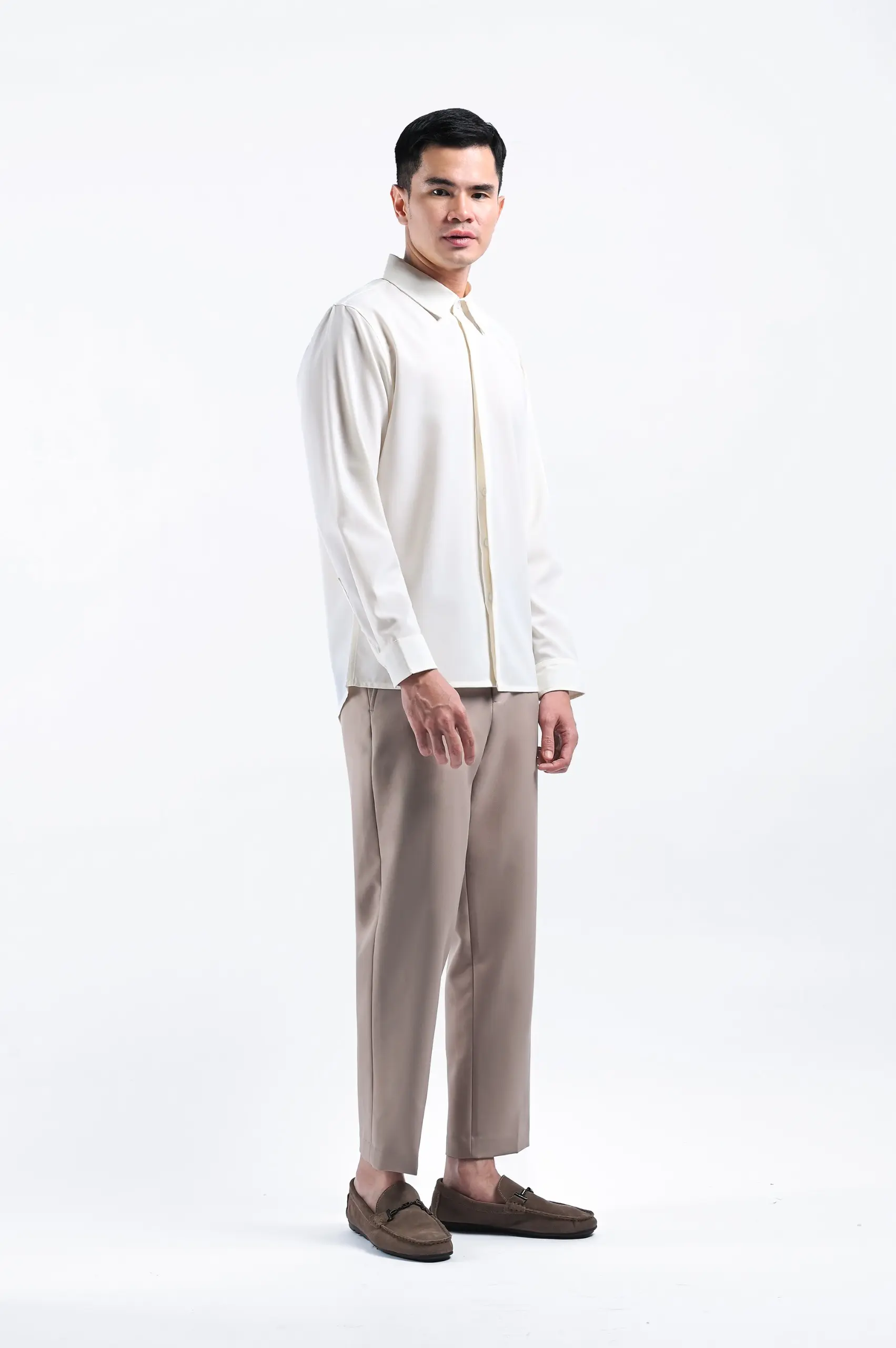 Drafest Shirt Long Sleeve Off White