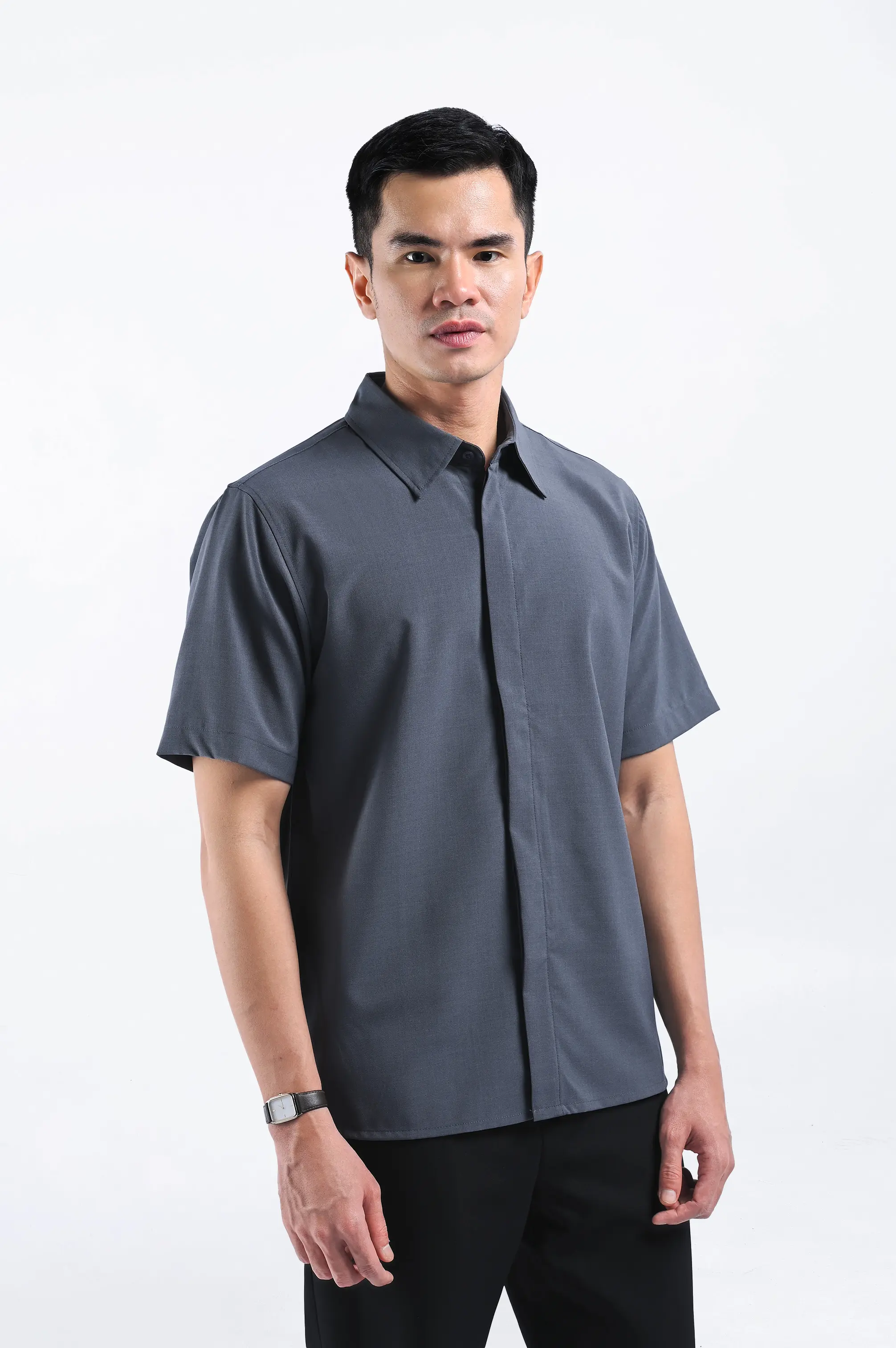 Drafest Shirt Short Sleeve Grey