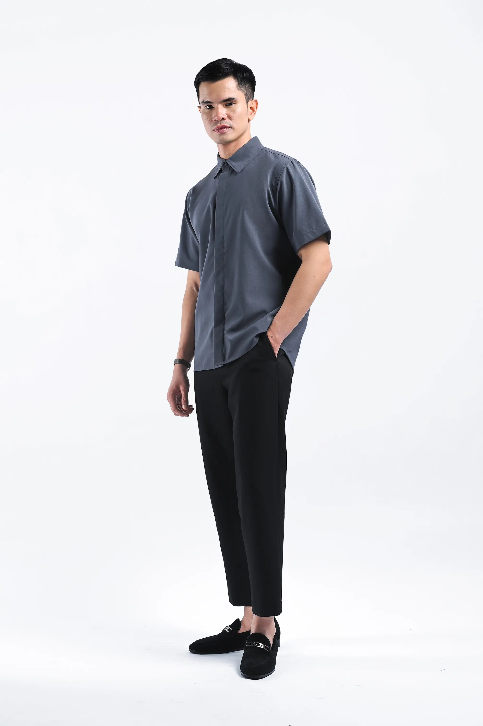 Drafest Shirt Short Sleeve Grey