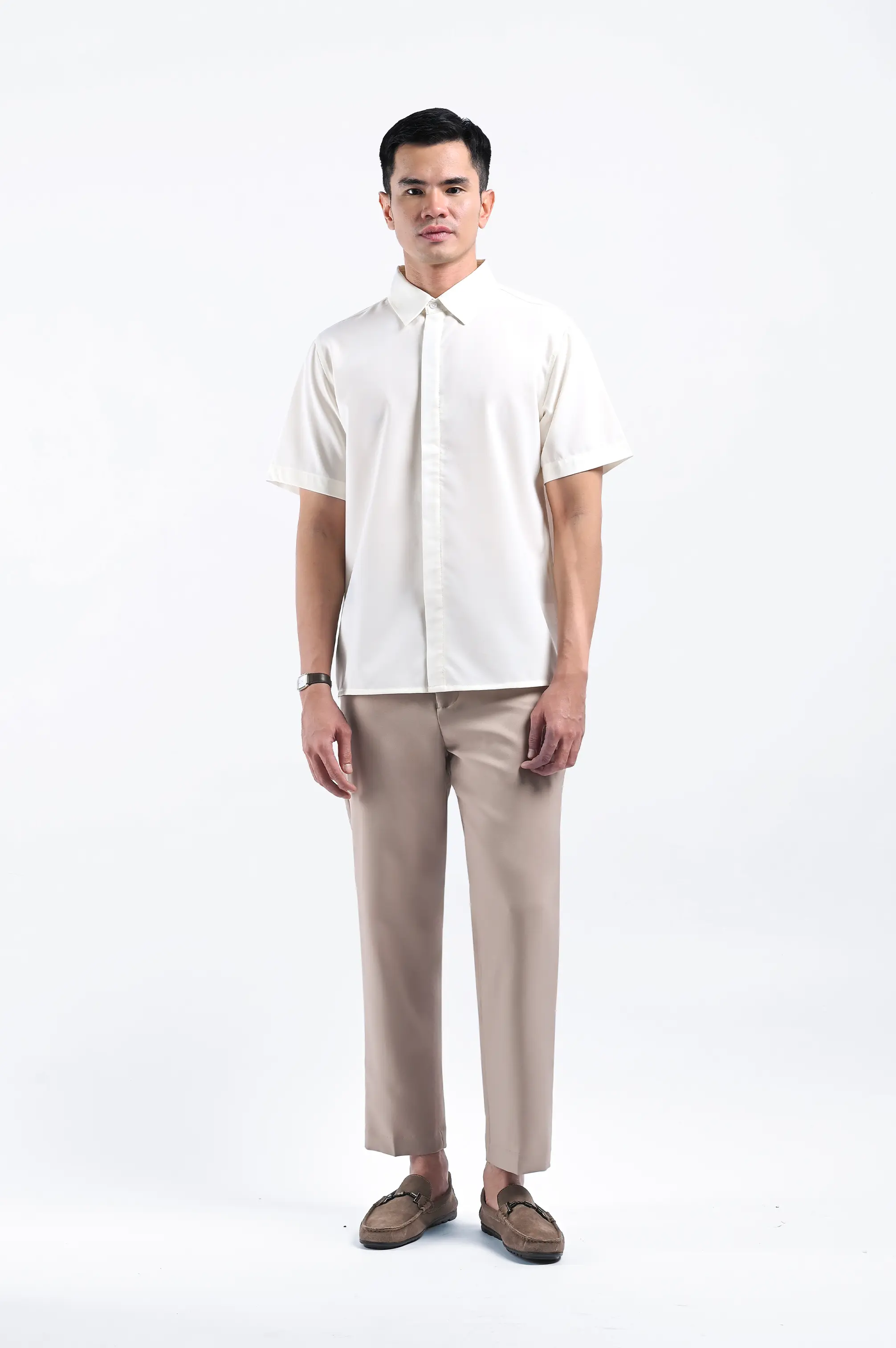 Drafest Shirt Short Sleeve Off White