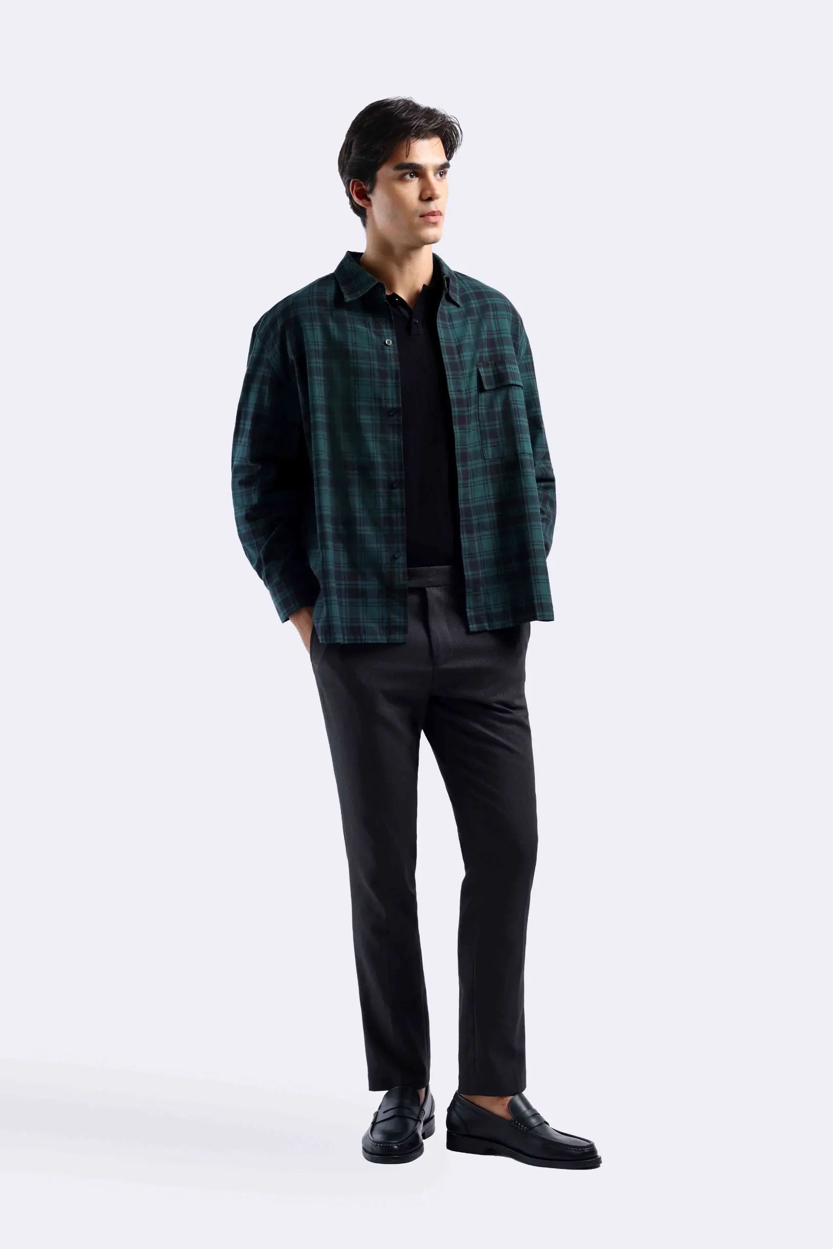 Donvitto Flanel Shirt Long Sleeve Green