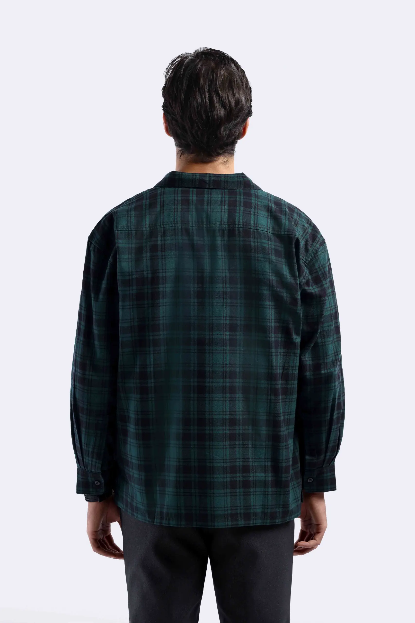 Donvitto Flanel Shirt Long Sleeve Green