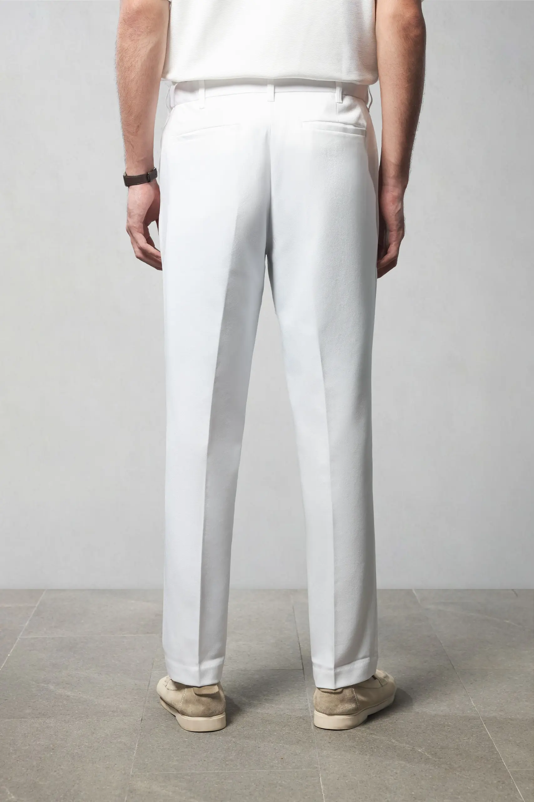 Smart Peazy Pants White