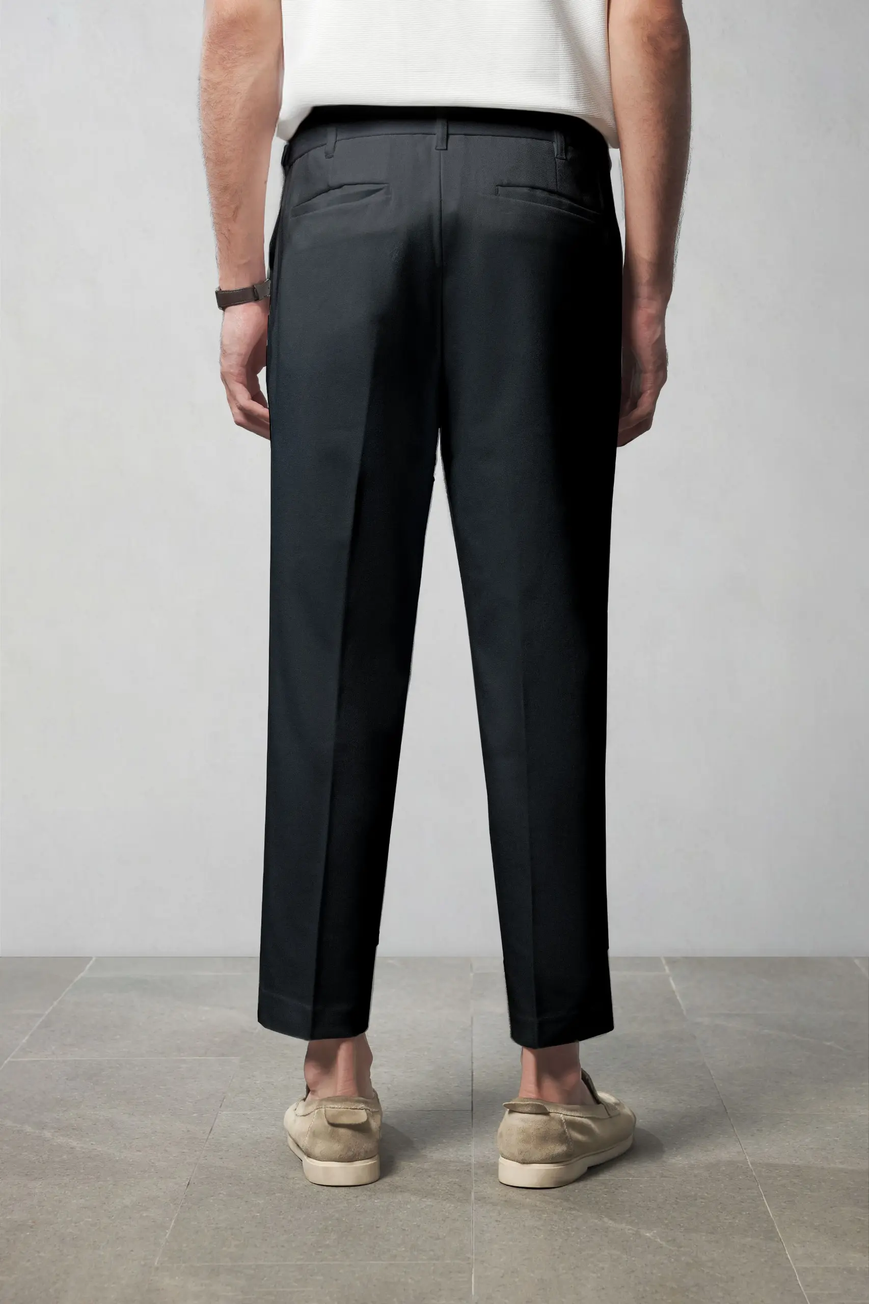 Ankle Smart Peazy Pants Dark Grey